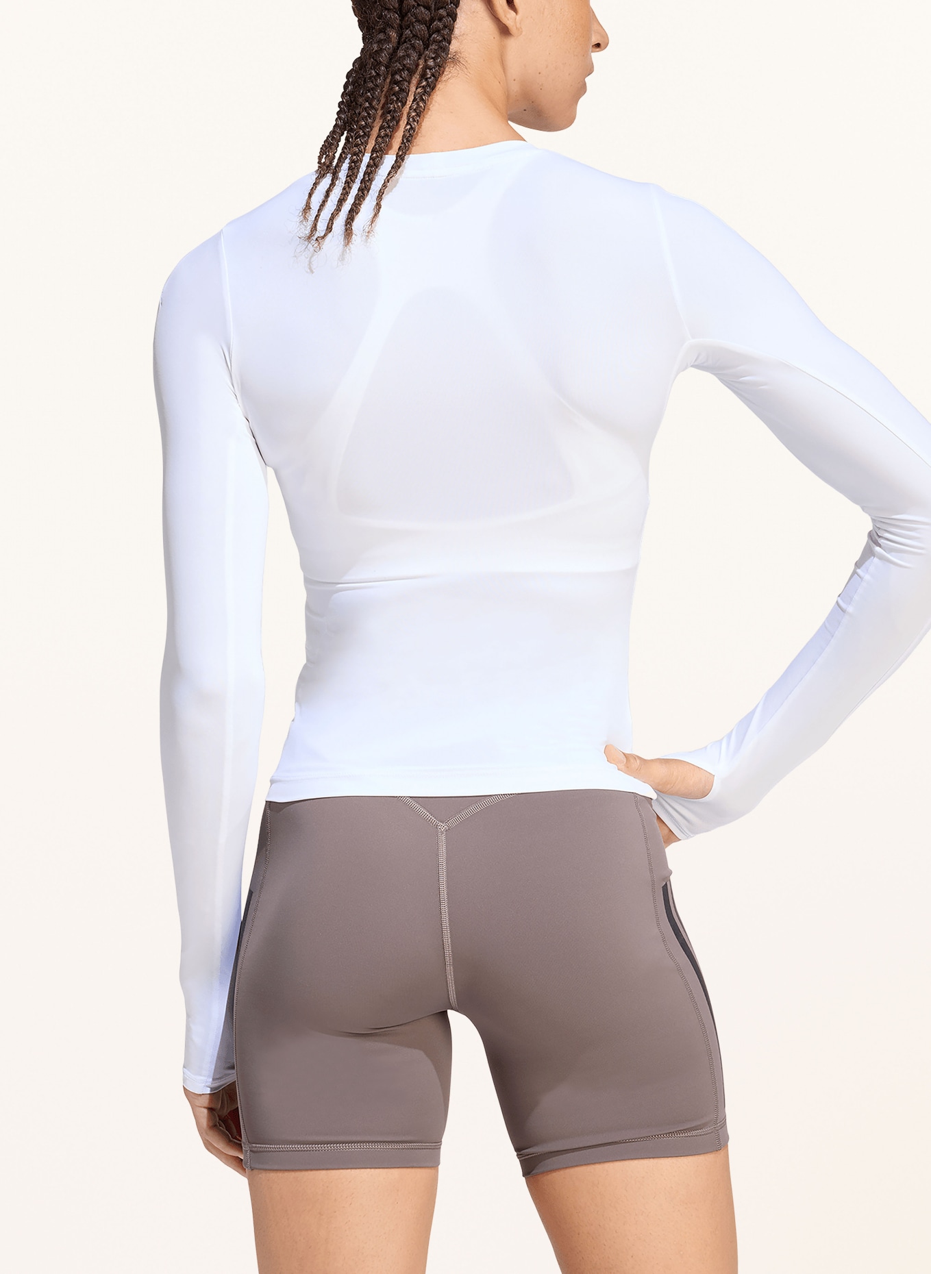 adidas Longsleeve POWER ESSENTIALS: WEISS