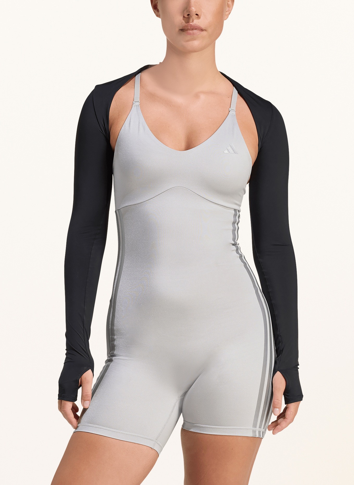 adidas Longsleeve POWER ESSENTIAL SHRUG: SCHWARZ