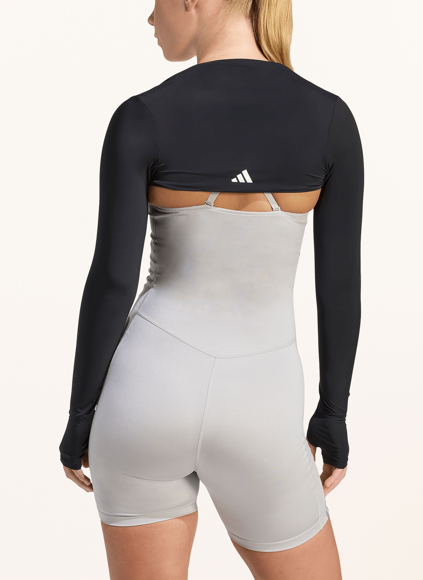 adidas Longsleeve POWER ESSENTIAL SHRUG: SCHWARZ