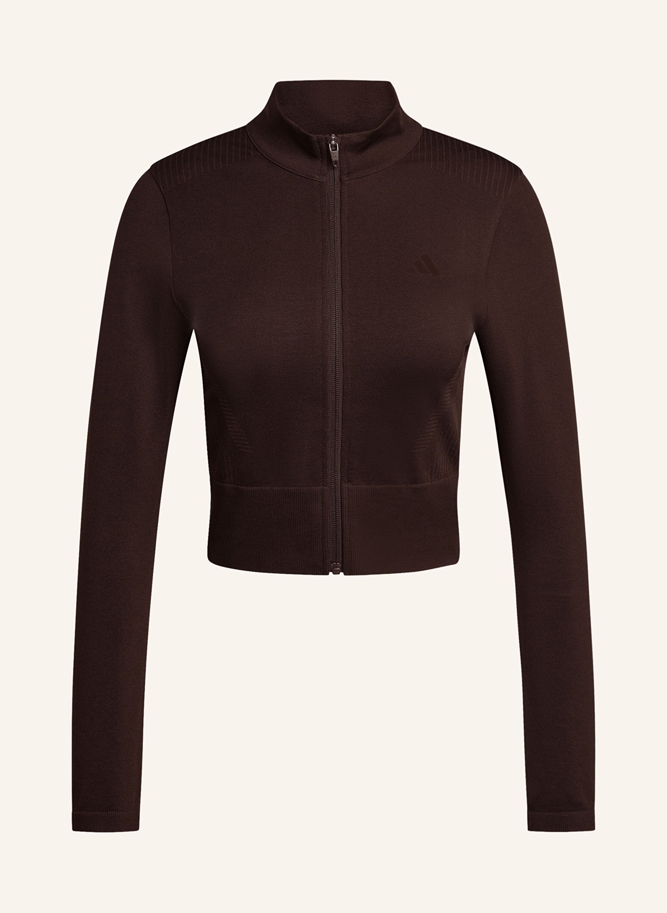 adidas WE KNIT training jacket: DARK BROWN