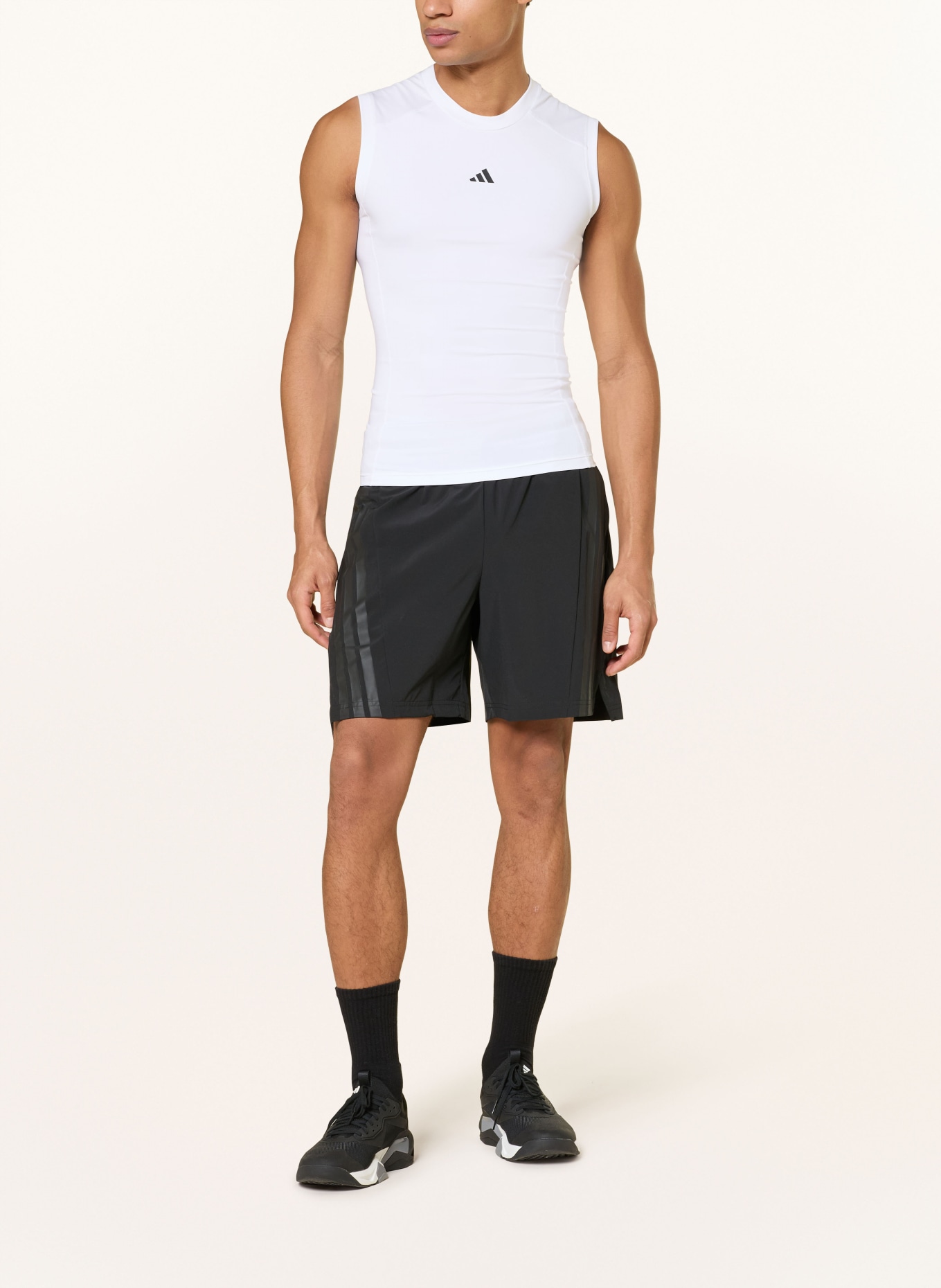 adidas Functional TECHFIT COMPRESSION: WHITE
