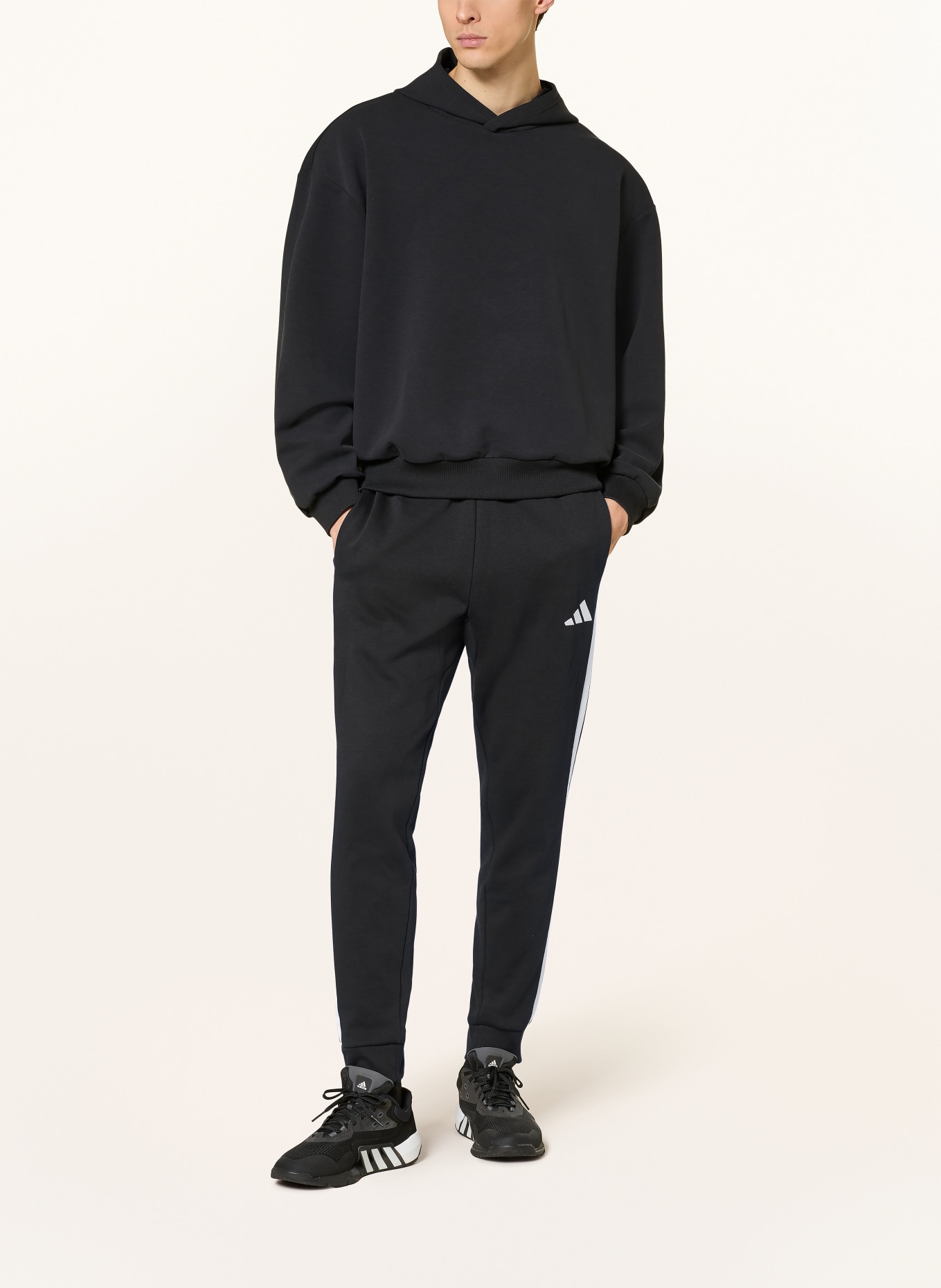 adidas SOFT LUX hoodie: BLACK