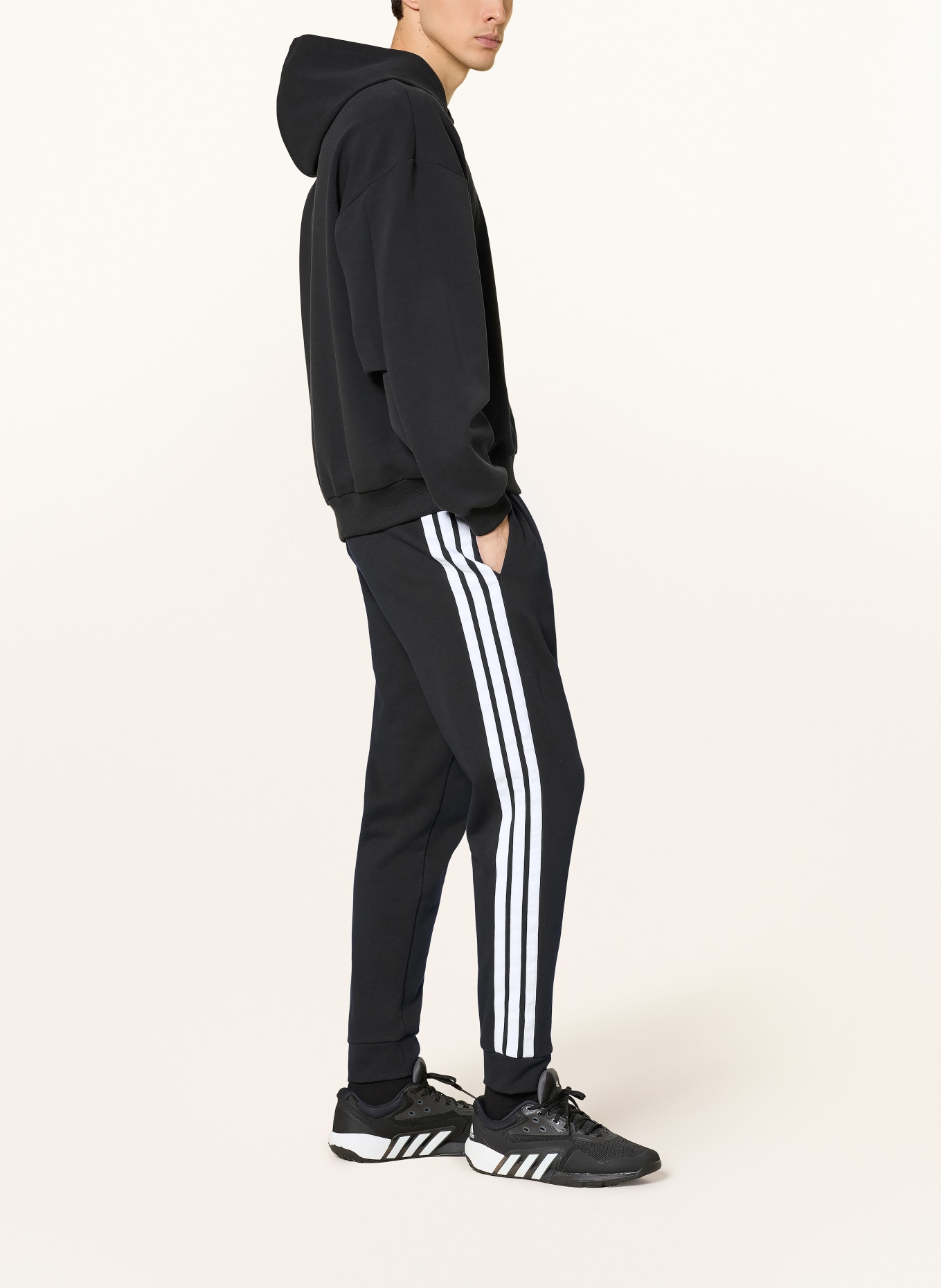 adidas SOFT LUX hoodie: BLACK
