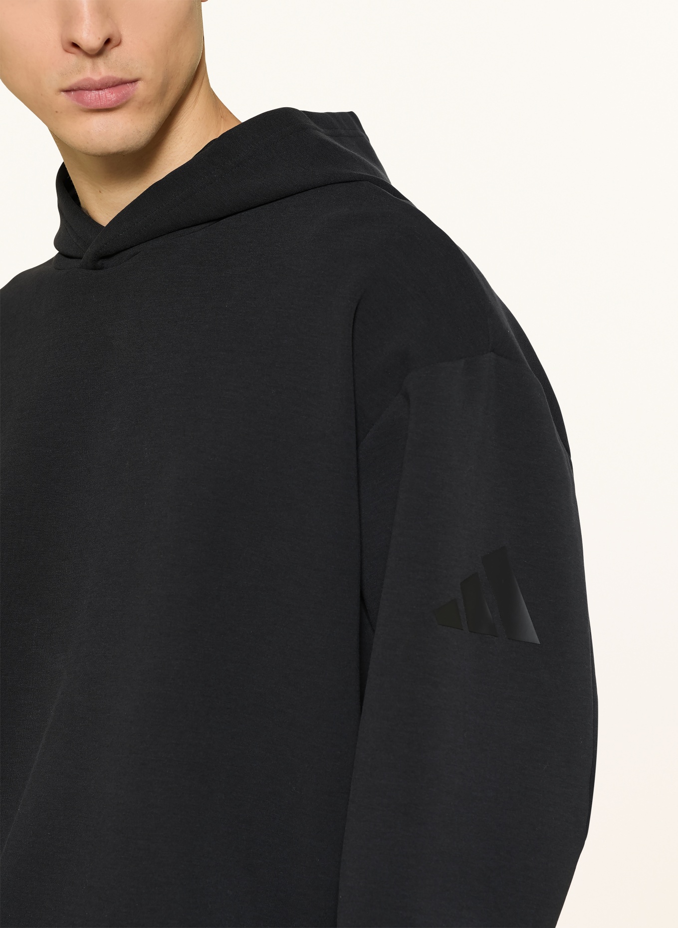 adidas SOFT LUX hoodie: BLACK