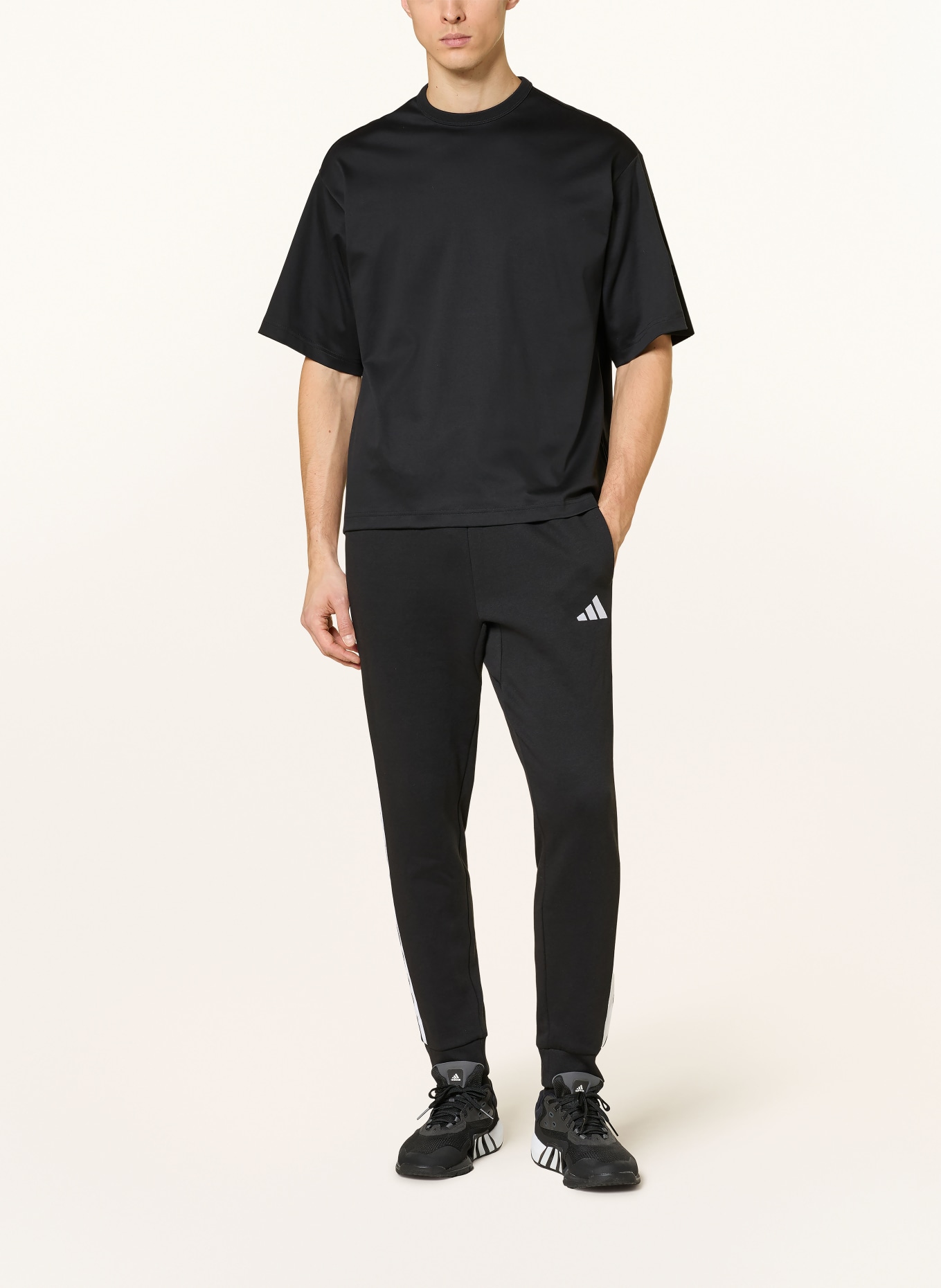 adidas SOFT LUX T-shirt: BLACK