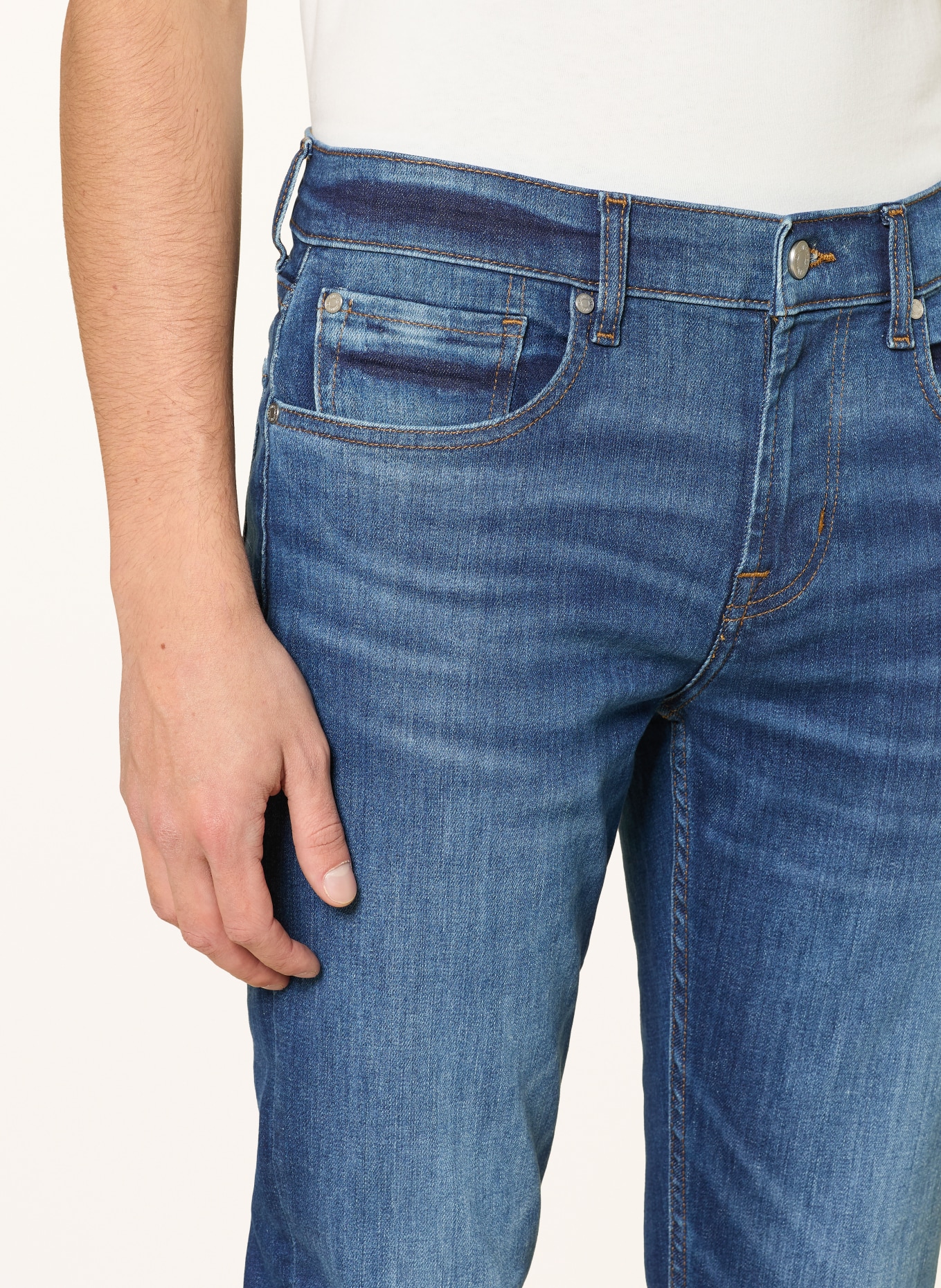 7 for all mankind Jeans SLIMMY TAPERED Skinny Fit: 1VT Mid Blue