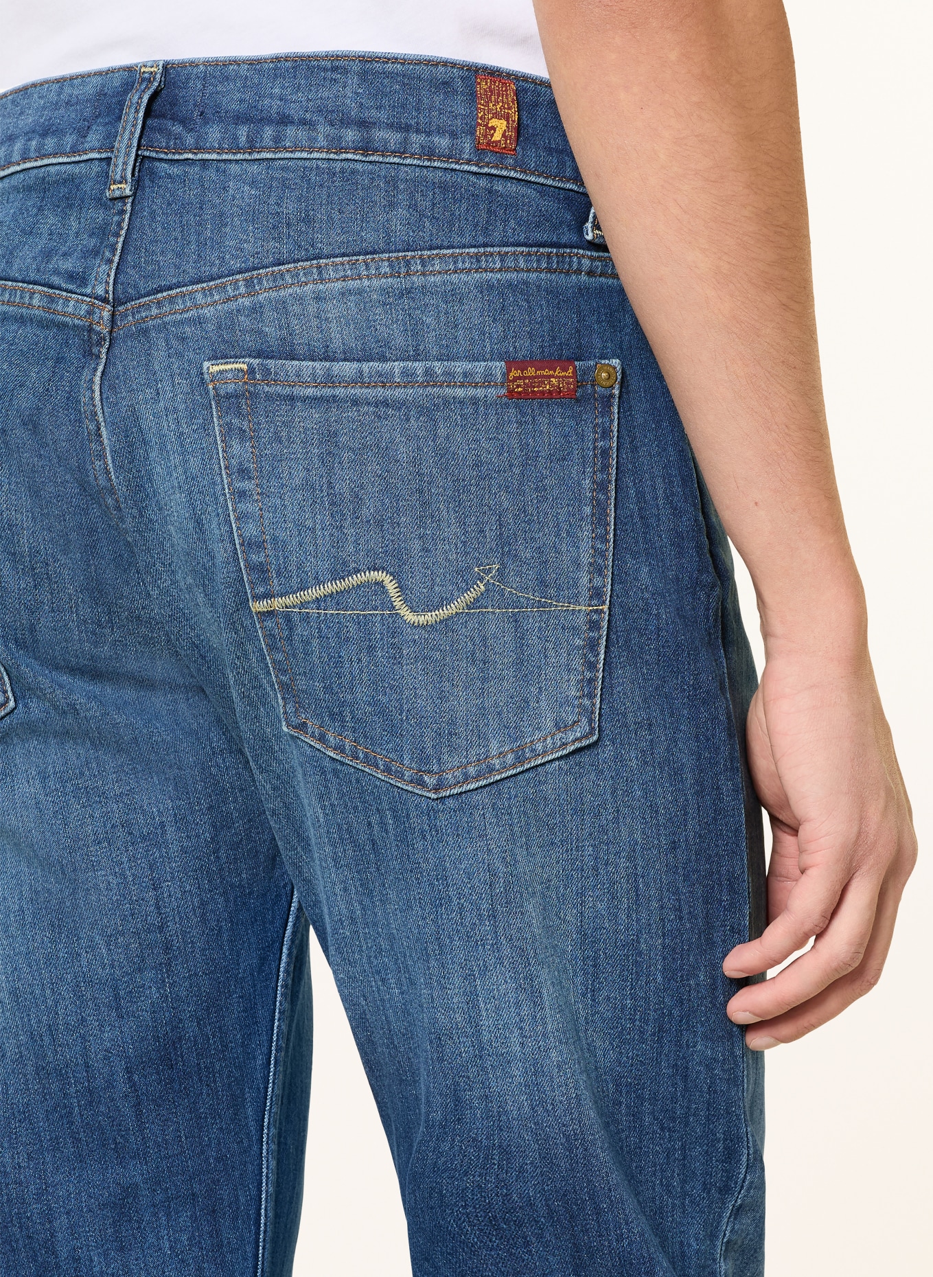 7 for all mankind Dżinsy THE STRAIGHT Straight Fit: 1XZ Mid Blue