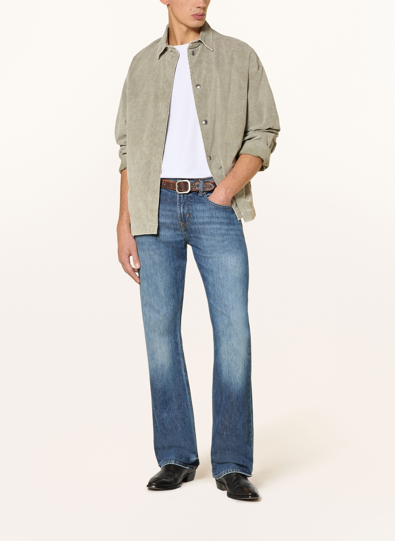 7 for all mankind Cord overjacket CLOVER: LIGHT GREEN