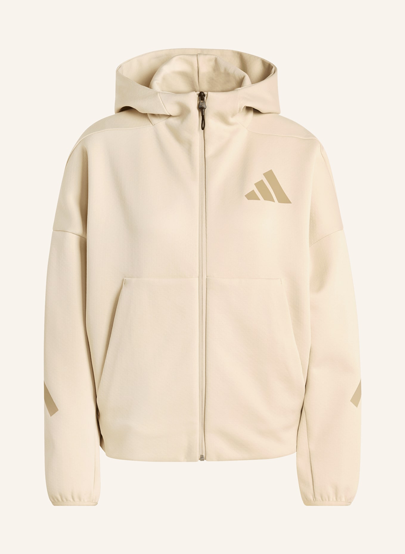 adidas Z.N.E. sweatshirt jacket: LIGHT BROWN