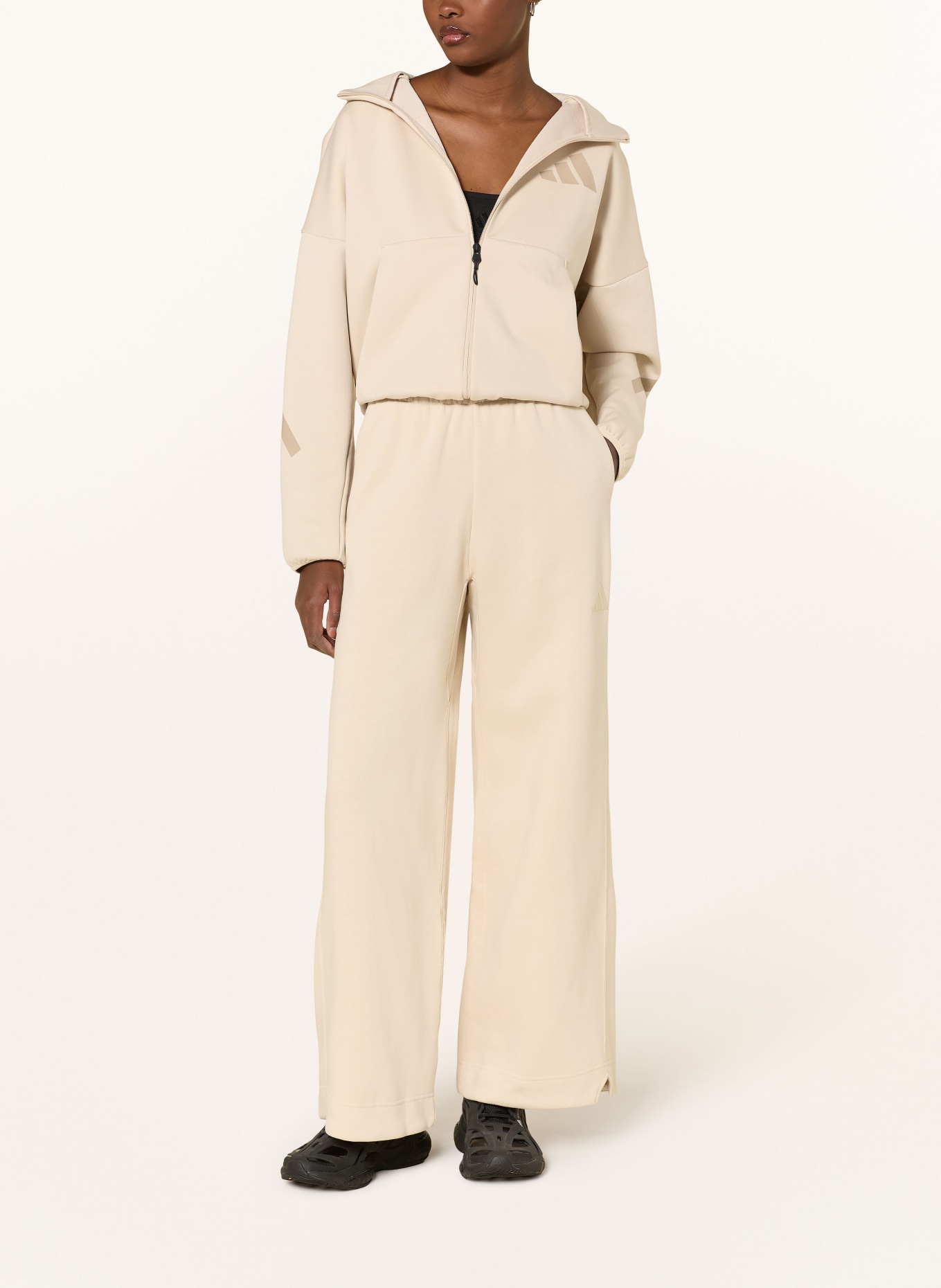 adidas Z.N.E. sweatshirt jacket: LIGHT BROWN