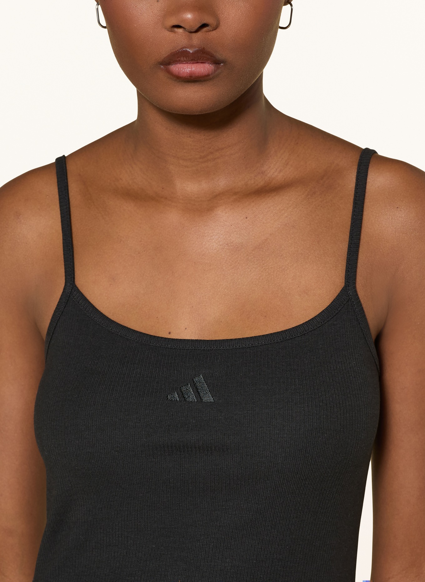 adidas Top SEASONAL ESSENTIALS RIB: SCHWARZ