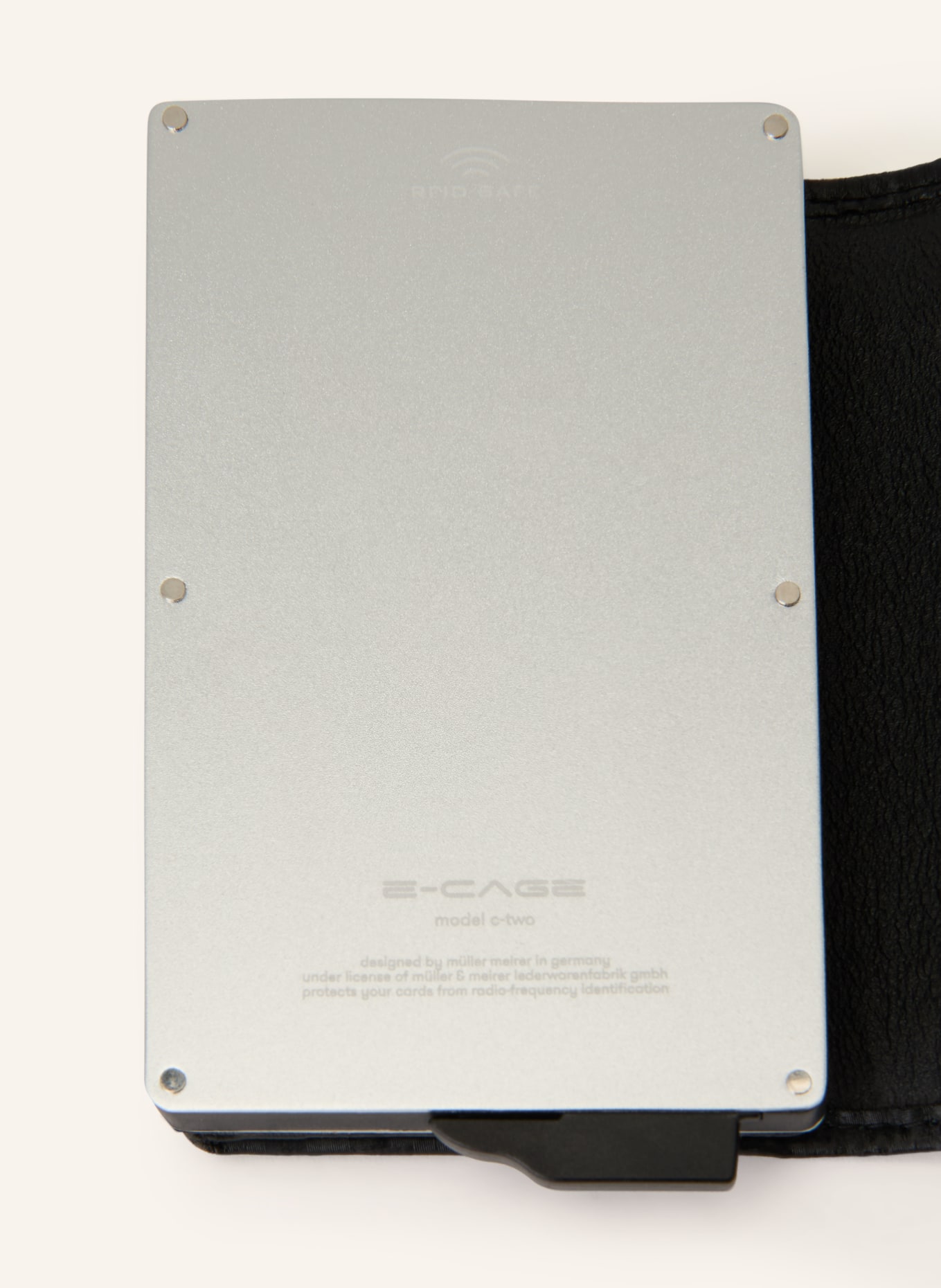 JOOP! Kartenetui VOLTERRA C-ONE E-CAGE: SCHWARZ