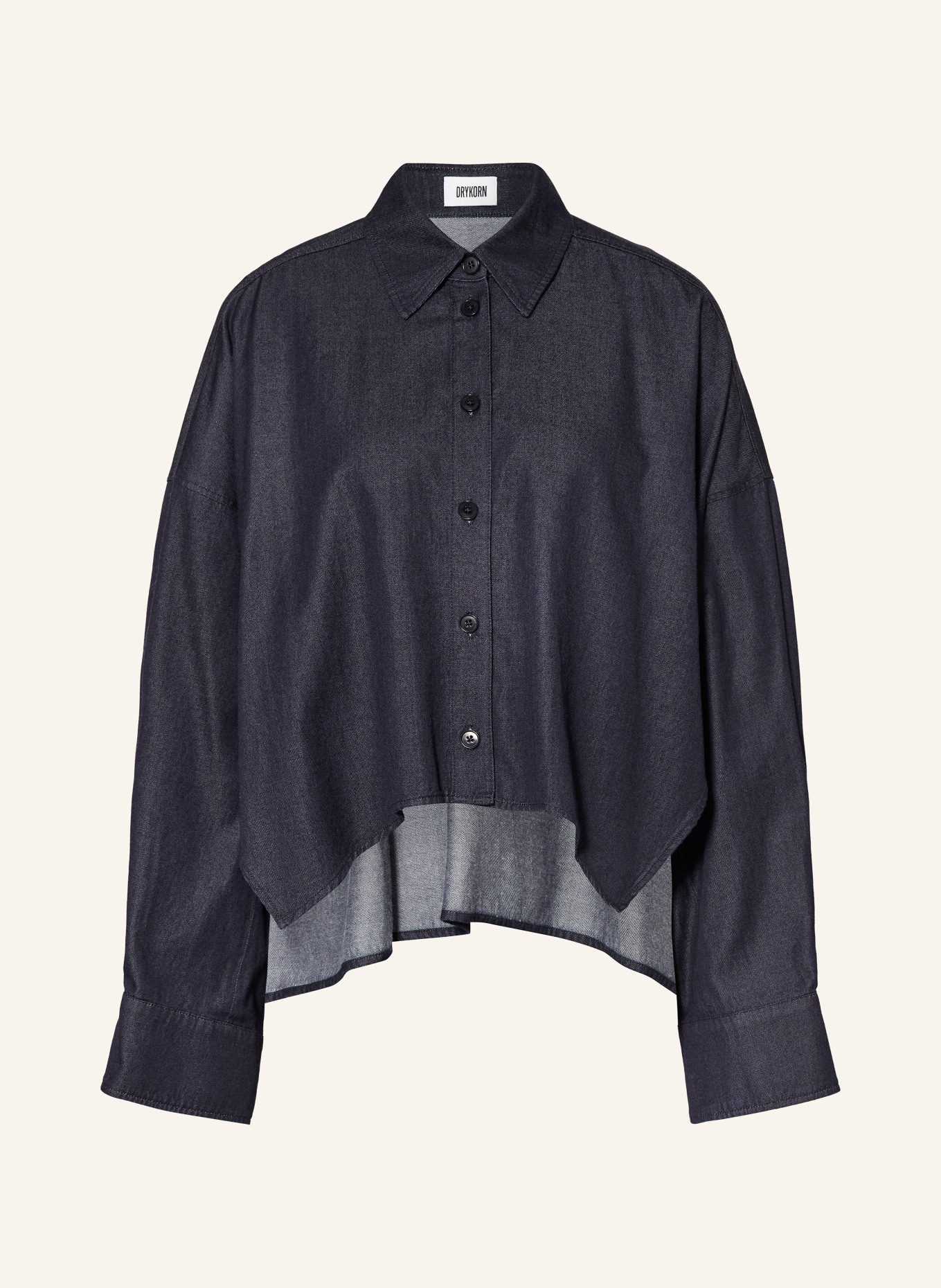 DRYKORN Jeansbluse OSHIA: DUNKELBLAU