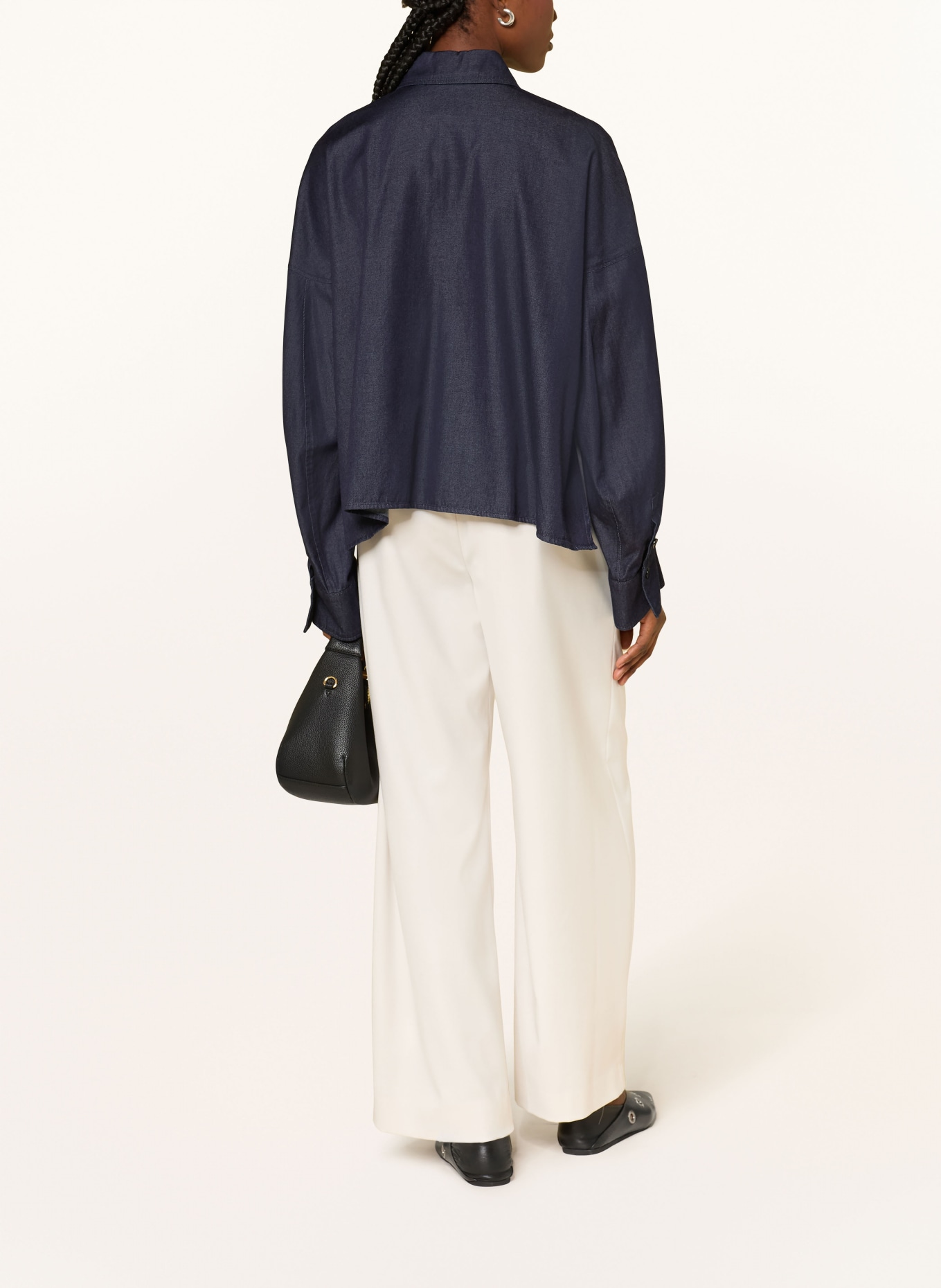 DRYKORN Jeansbluse OSHIA: DUNKELBLAU