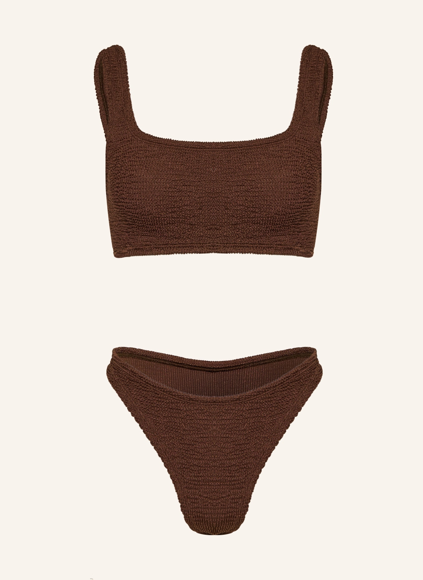 Hunza G XANDRA bustier bikini: BROWN