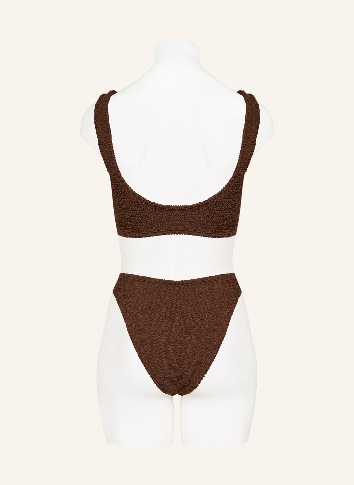 Hunza G XANDRA bustier bikini: BROWN