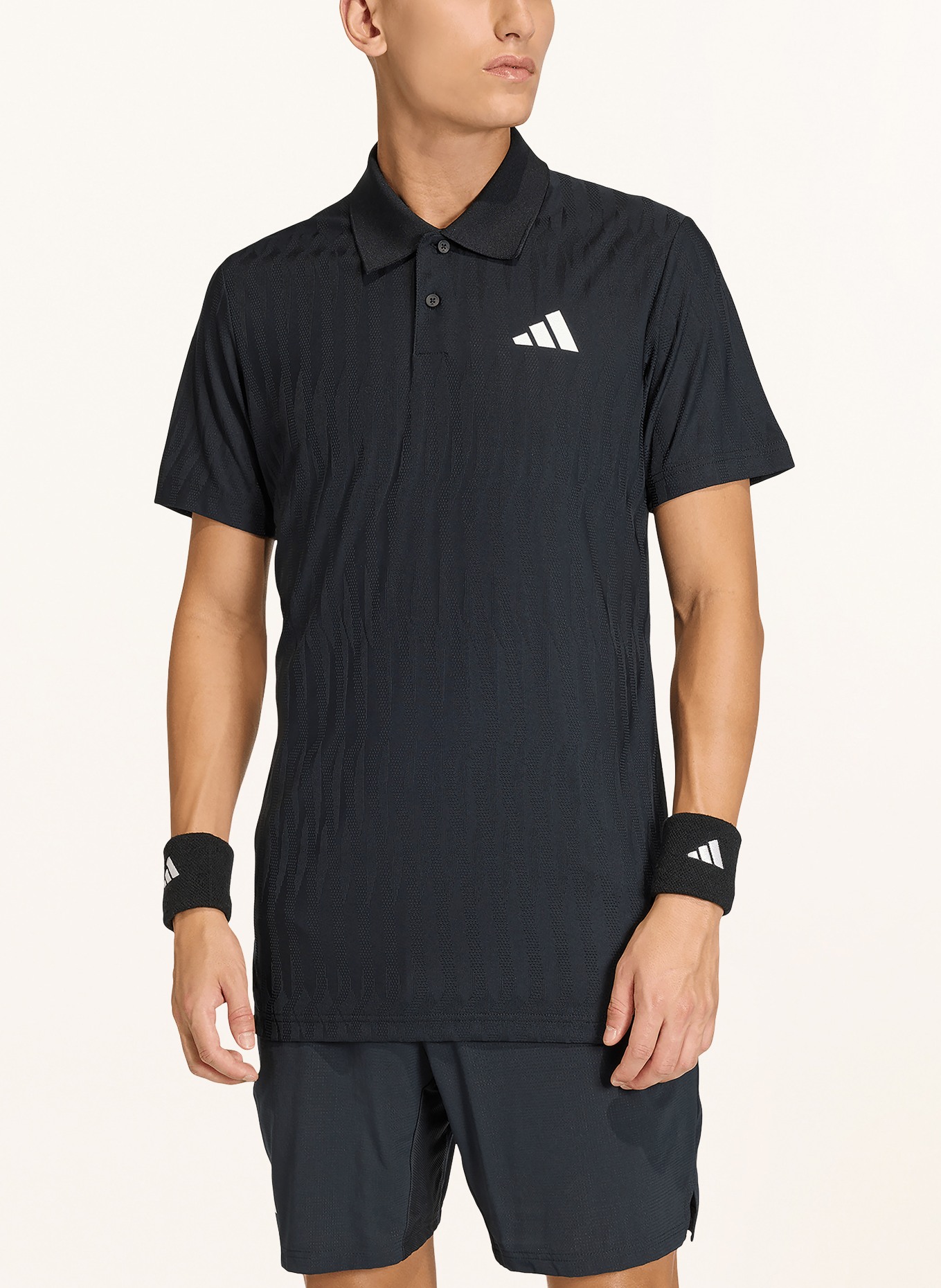 adidas Funktions-Poloshirt FREELIFT: SCHWARZ