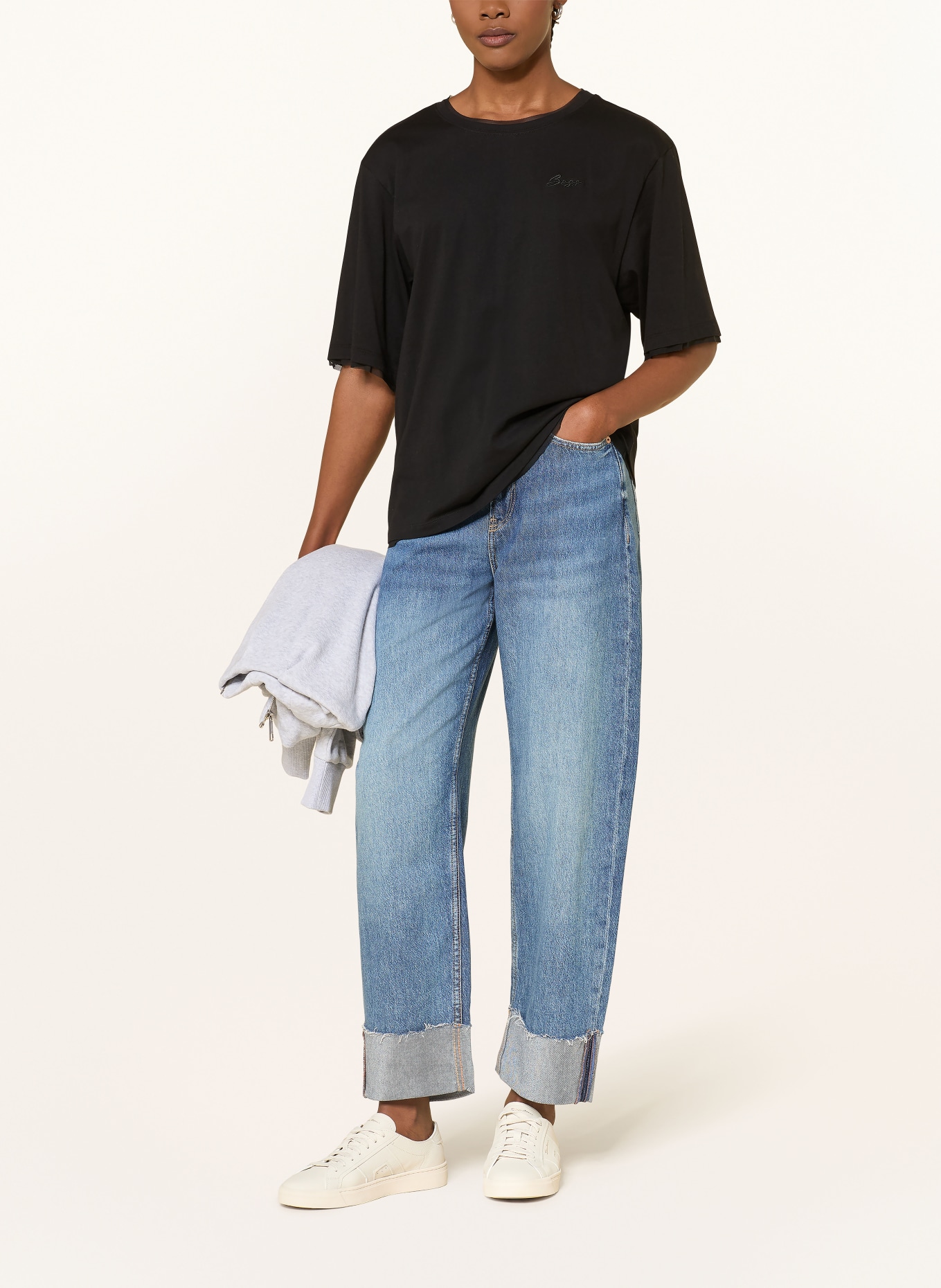 BOSS T-Shirt EPLIETE: SCHWARZ