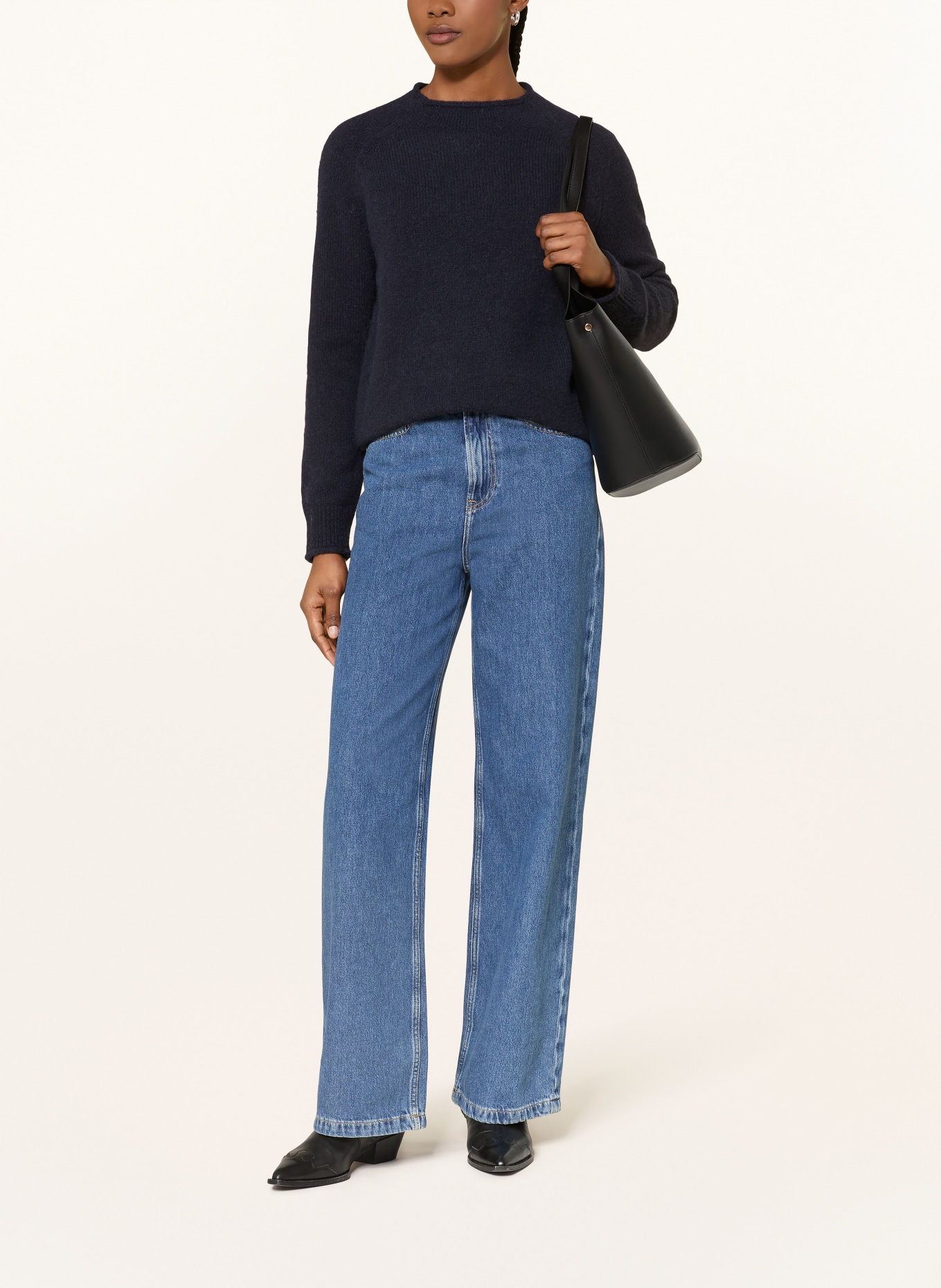 BOSS Wide-leg jeans: 400 BLUE