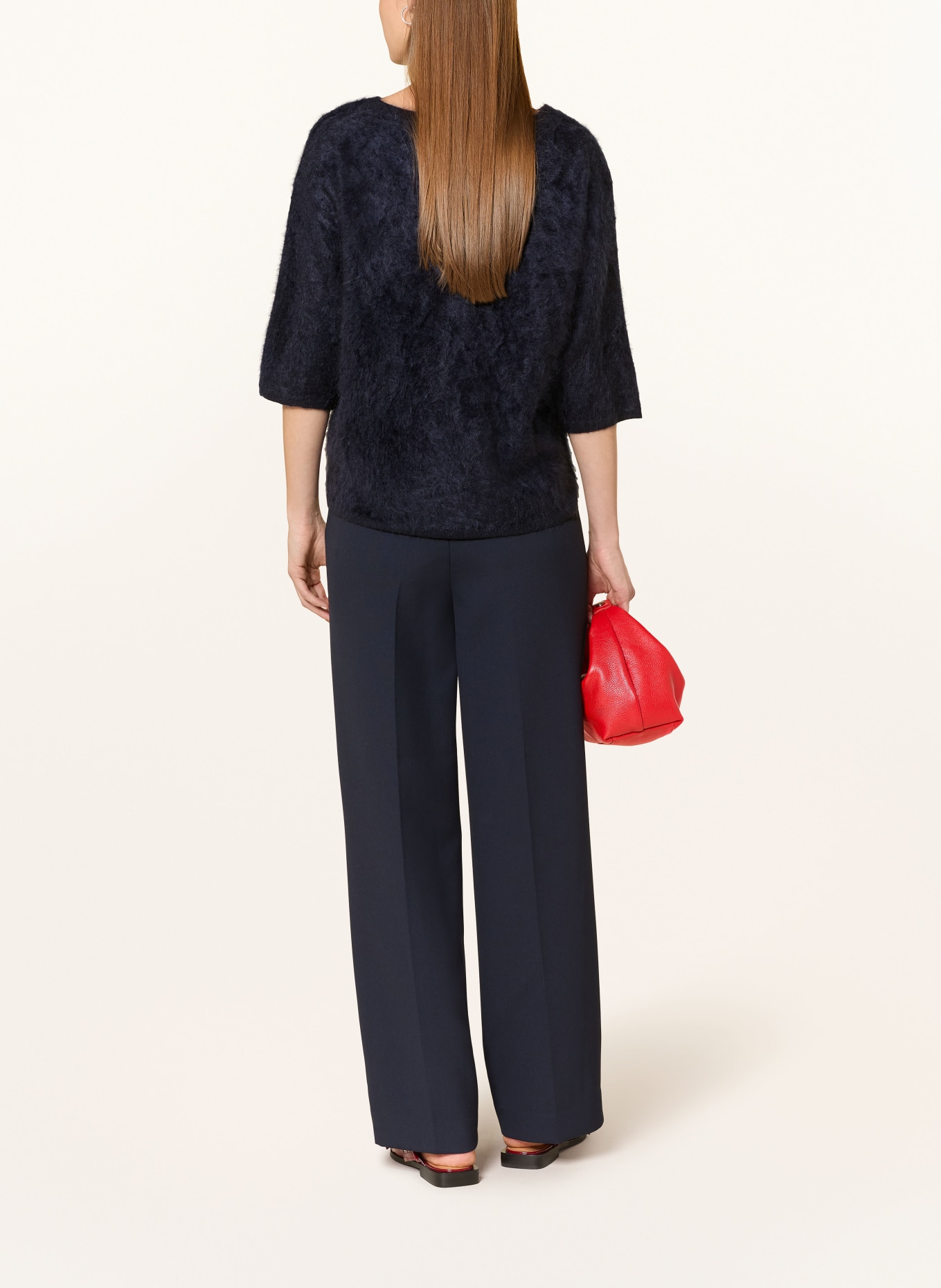 darling harbour Cashmere-Pullover mit 3/4-Arm: NAVY