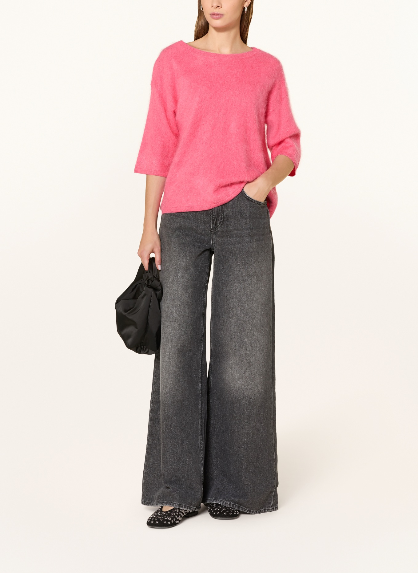 darling harbour Cashmere-Pullover mit 3/4-Arm: water melon