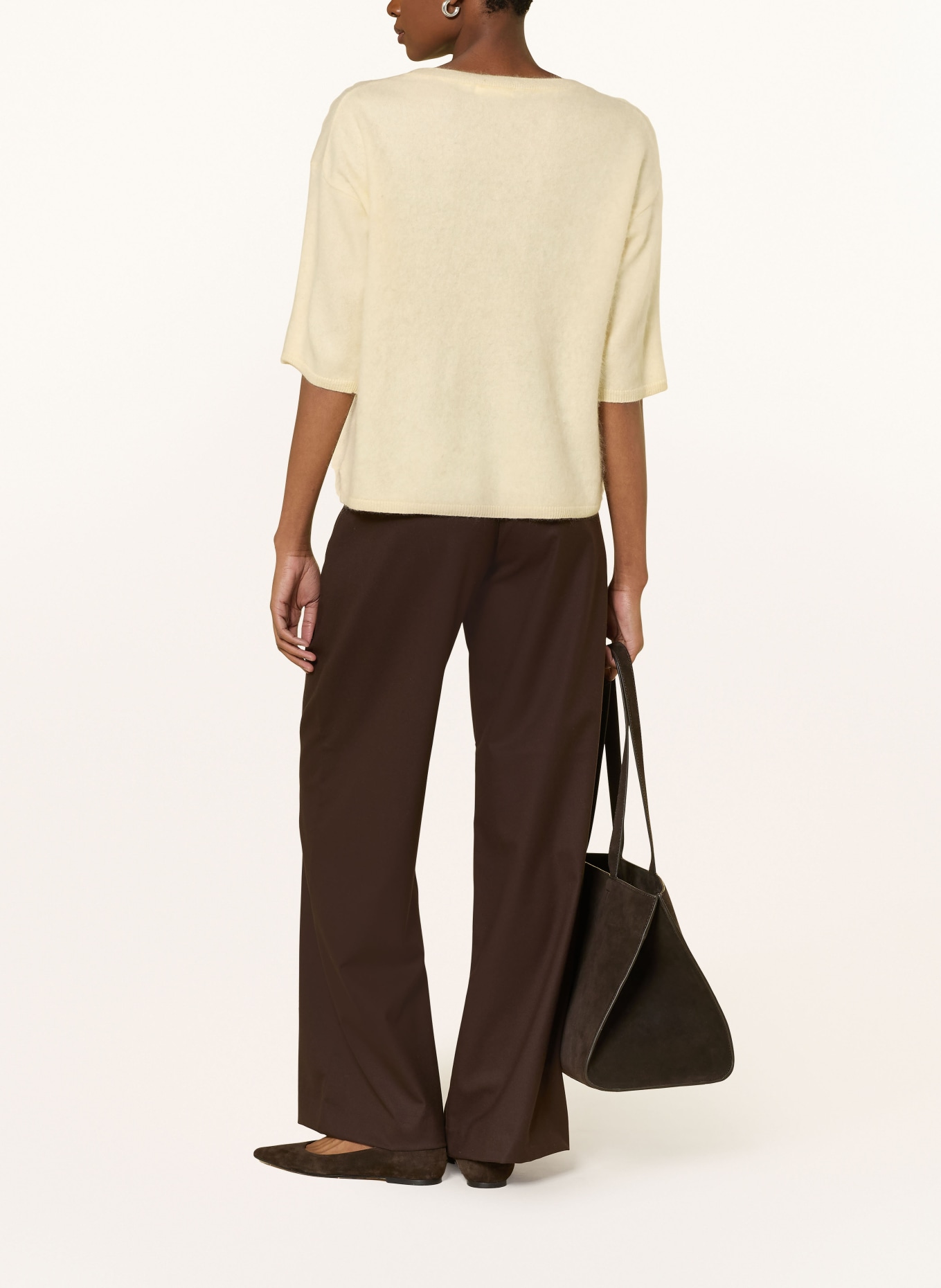 darling harbour Cashmere-Pullover mit 3/4-Arm: VANILLA