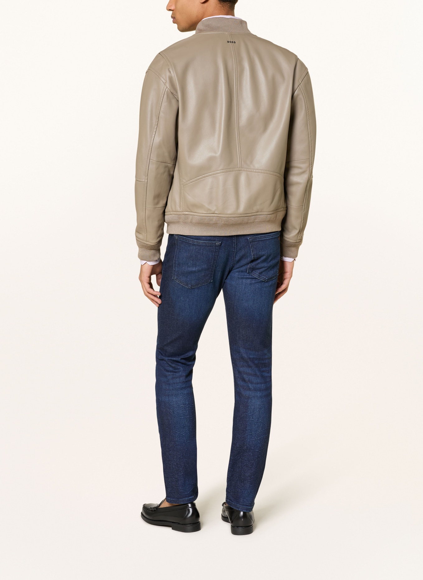 BOSS DELAWARE BO Slim Fit Jeans: 407 DARK BLUE