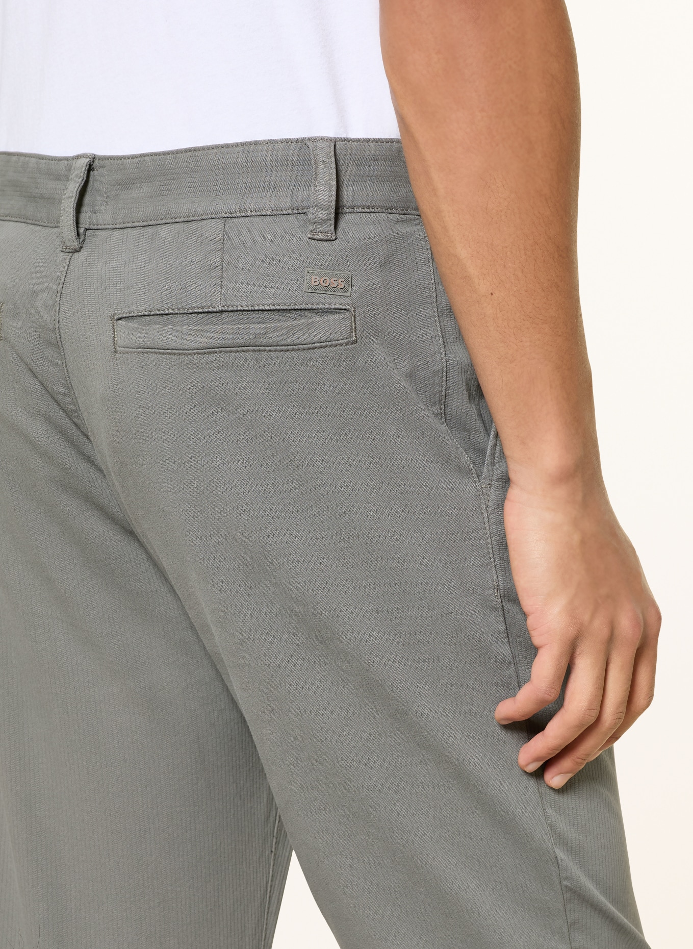 BOSS Chino Tapered Fit: GRAU