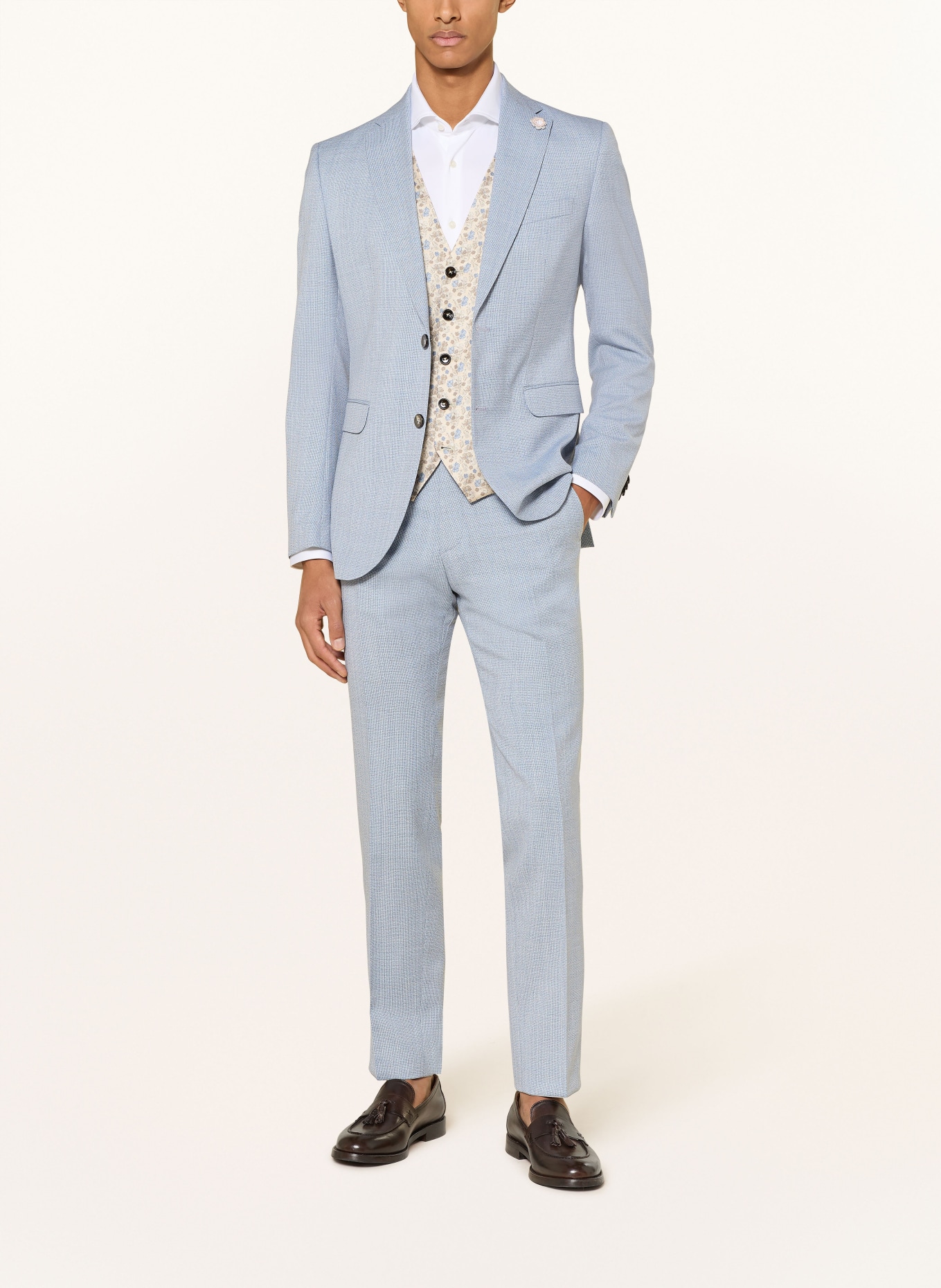 CG - CLUB of GENTS Pantalon de costume CG PACO Slim Fit: 61 HELLBLAU