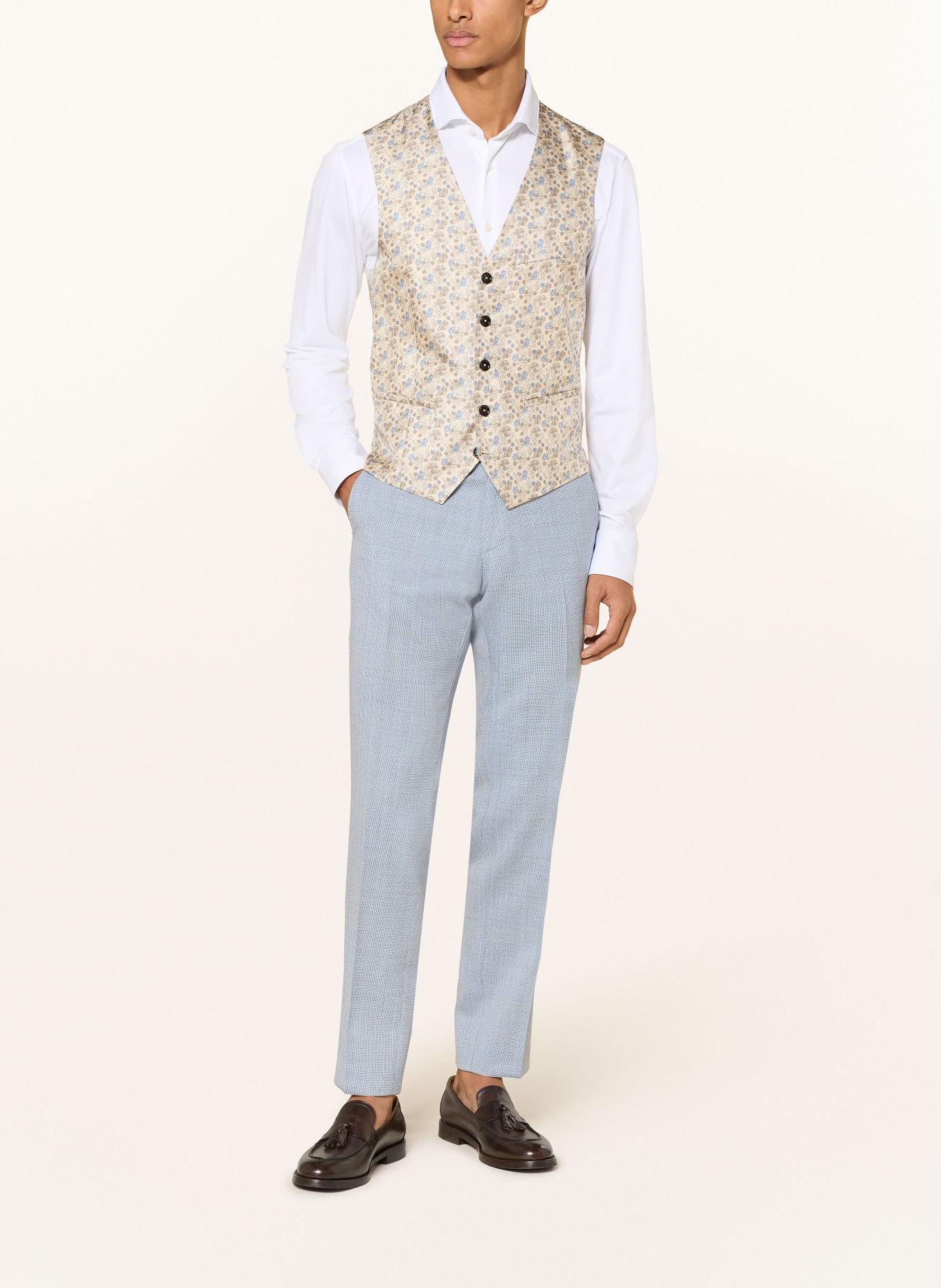 CG - CLUB of GENTS Pantalon de costume CG PACO Slim Fit: 61 HELLBLAU