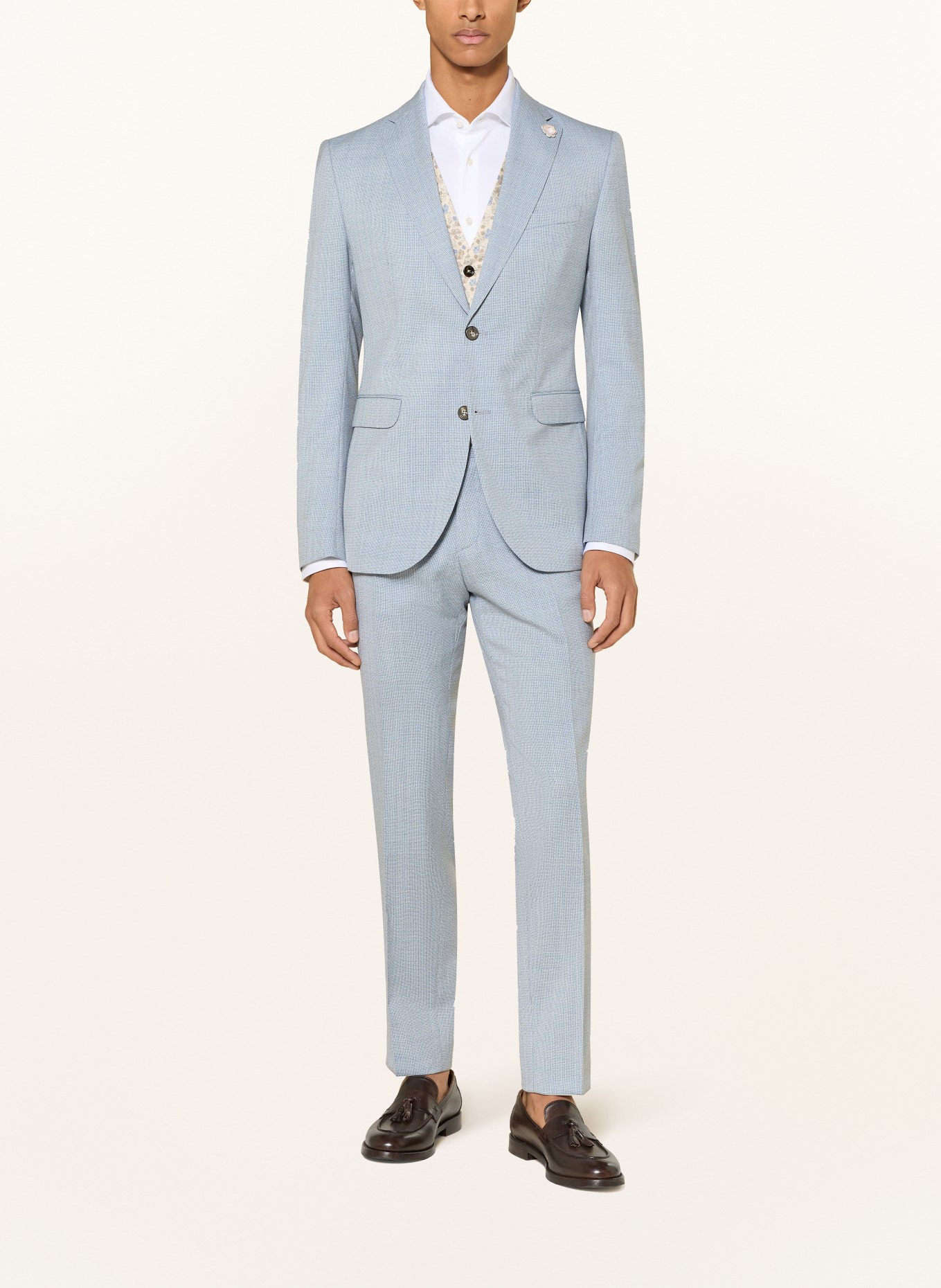 CG - CLUB of GENTS CG PAUL Slim Fit Suit Jacket: 61 HELLBLAU