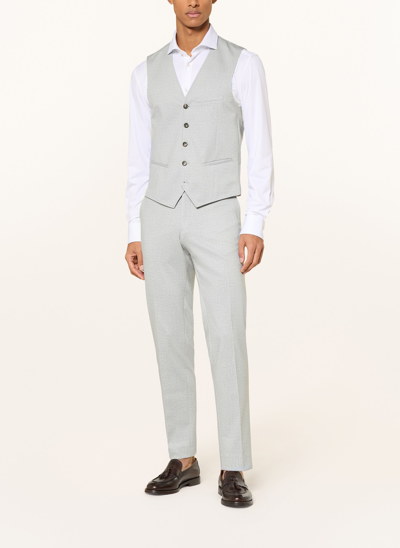 CG - CLUB of GENTS Anzugsweste CG PLUM Slim Fit: 61 HELLBLAU