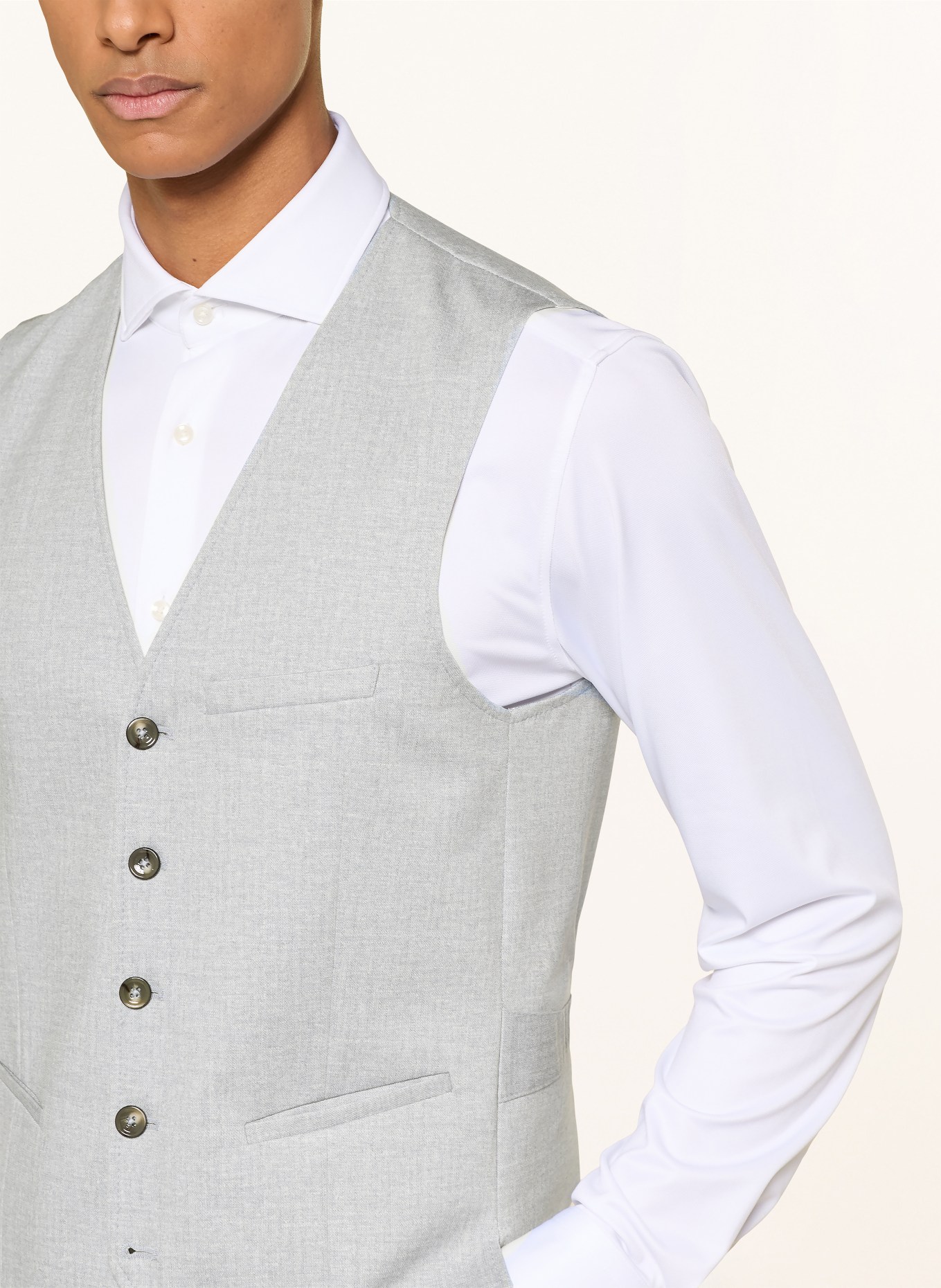 CG - CLUB of GENTS Anzugsweste CG PLUM Slim Fit: 61 HELLBLAU