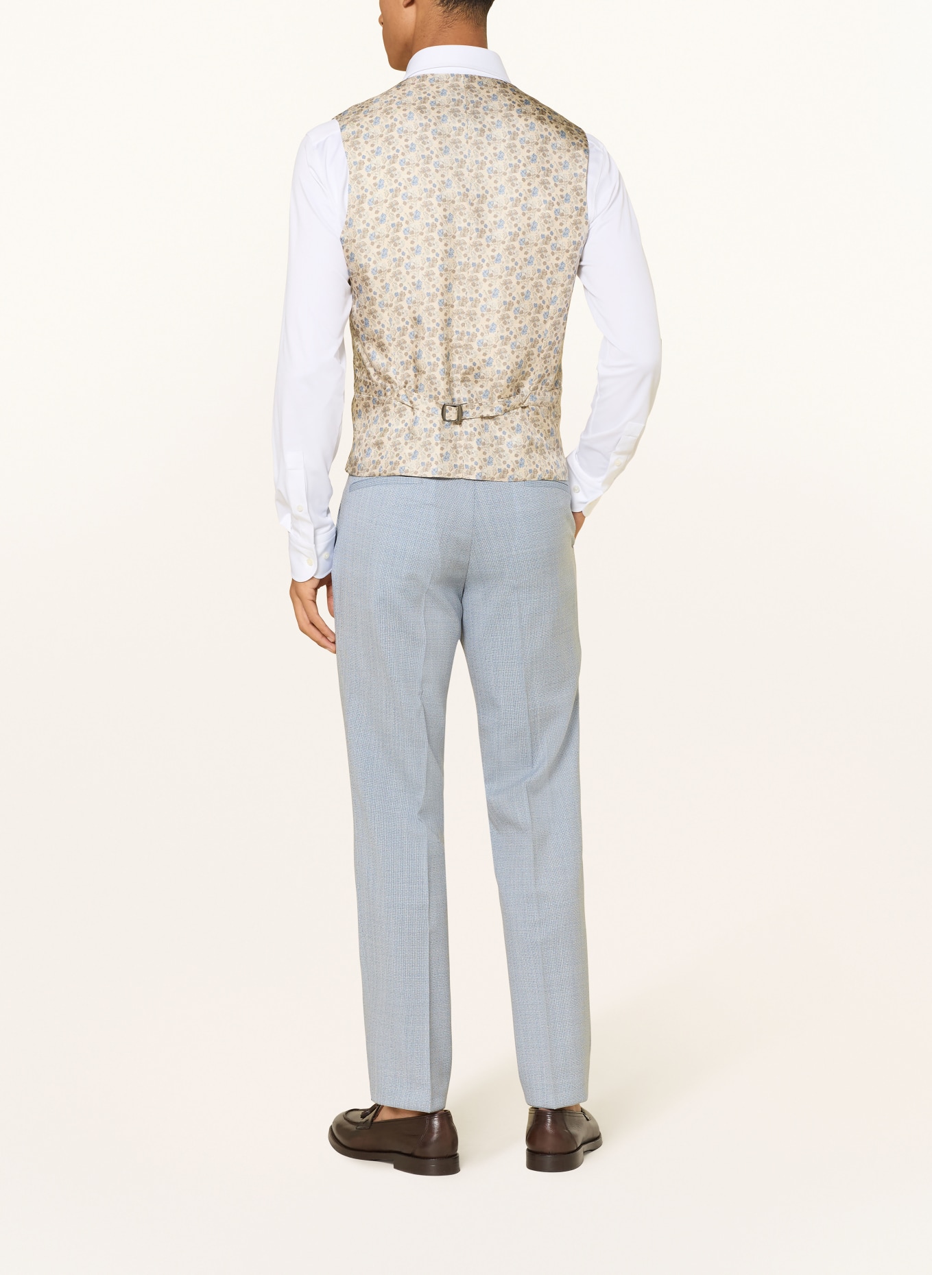 CG - CLUB of GENTS Gilet CG PLUM Slim Fit: 23 dunkelbeige