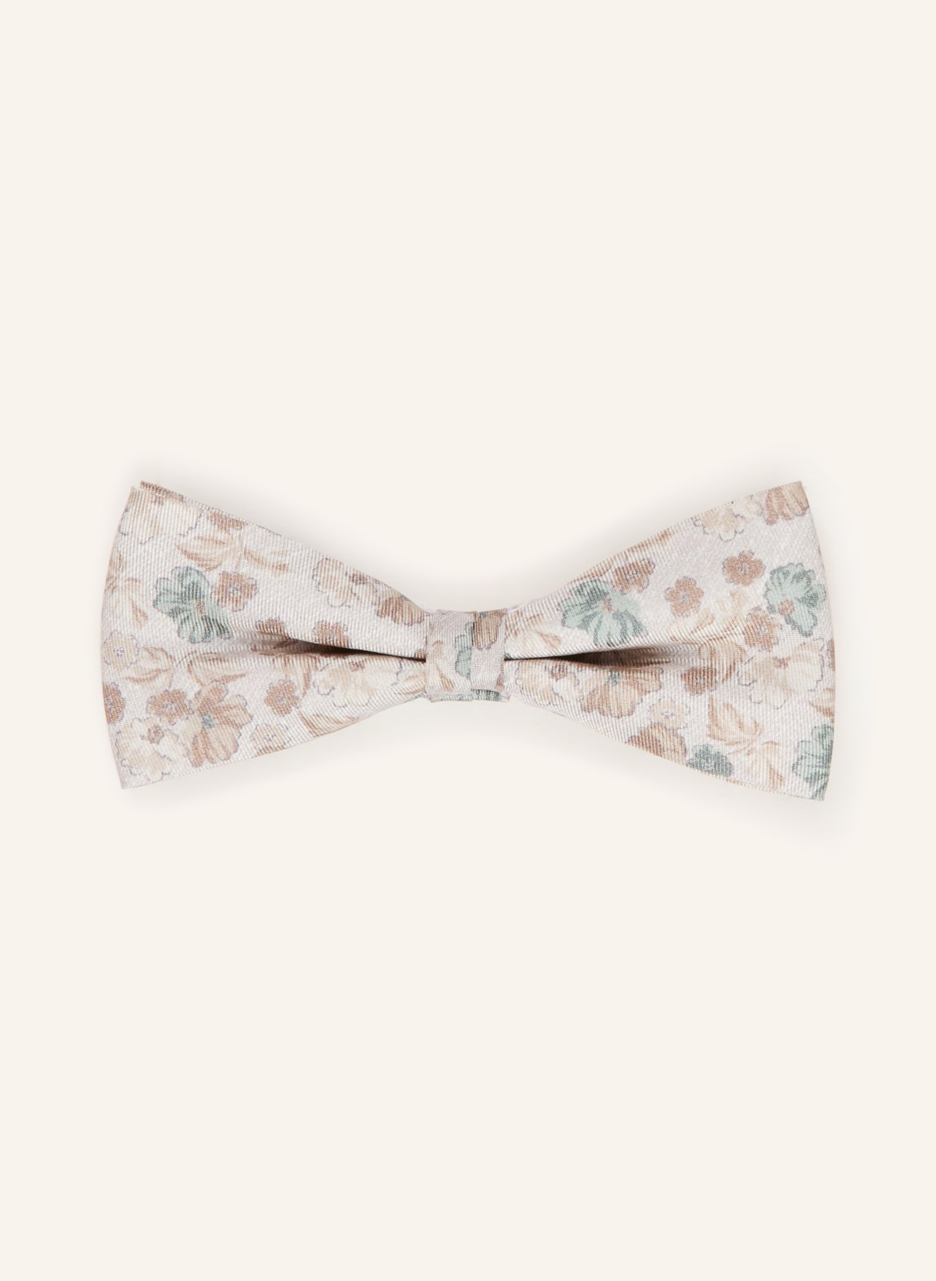 CG - CLUB of GENTS Set: Bow tie and pocket square: LIGHT GRAY / TAUPE / TEAL