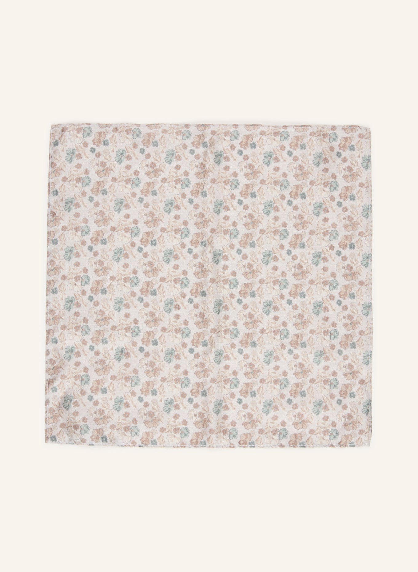 CG - CLUB of GENTS Set: Bow tie and pocket square: LIGHT GRAY / TAUPE / TEAL