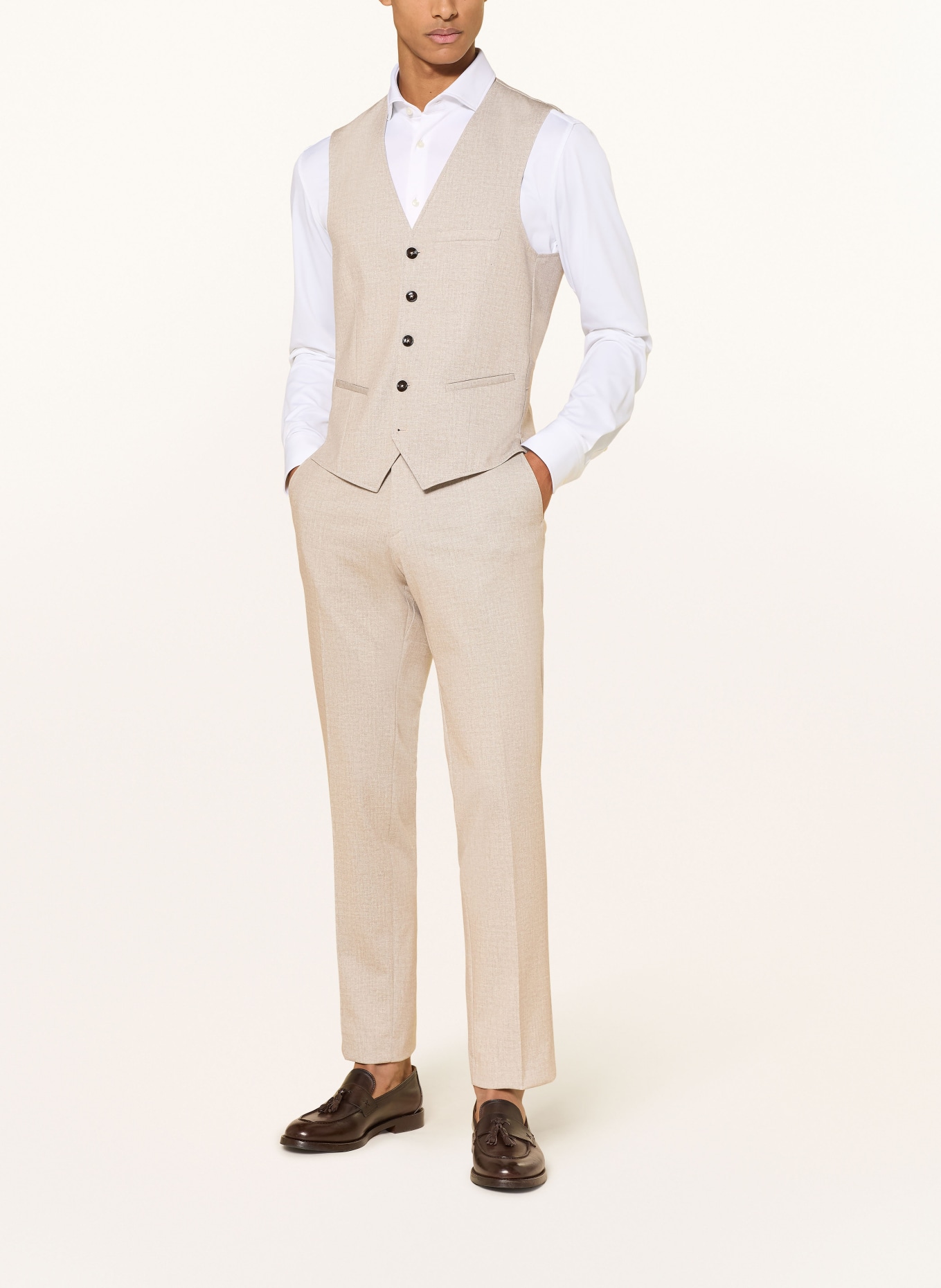 CG - CLUB of GENTS Pantalon de costume CG PACO Slim Fit: 21 HELLBEIGE