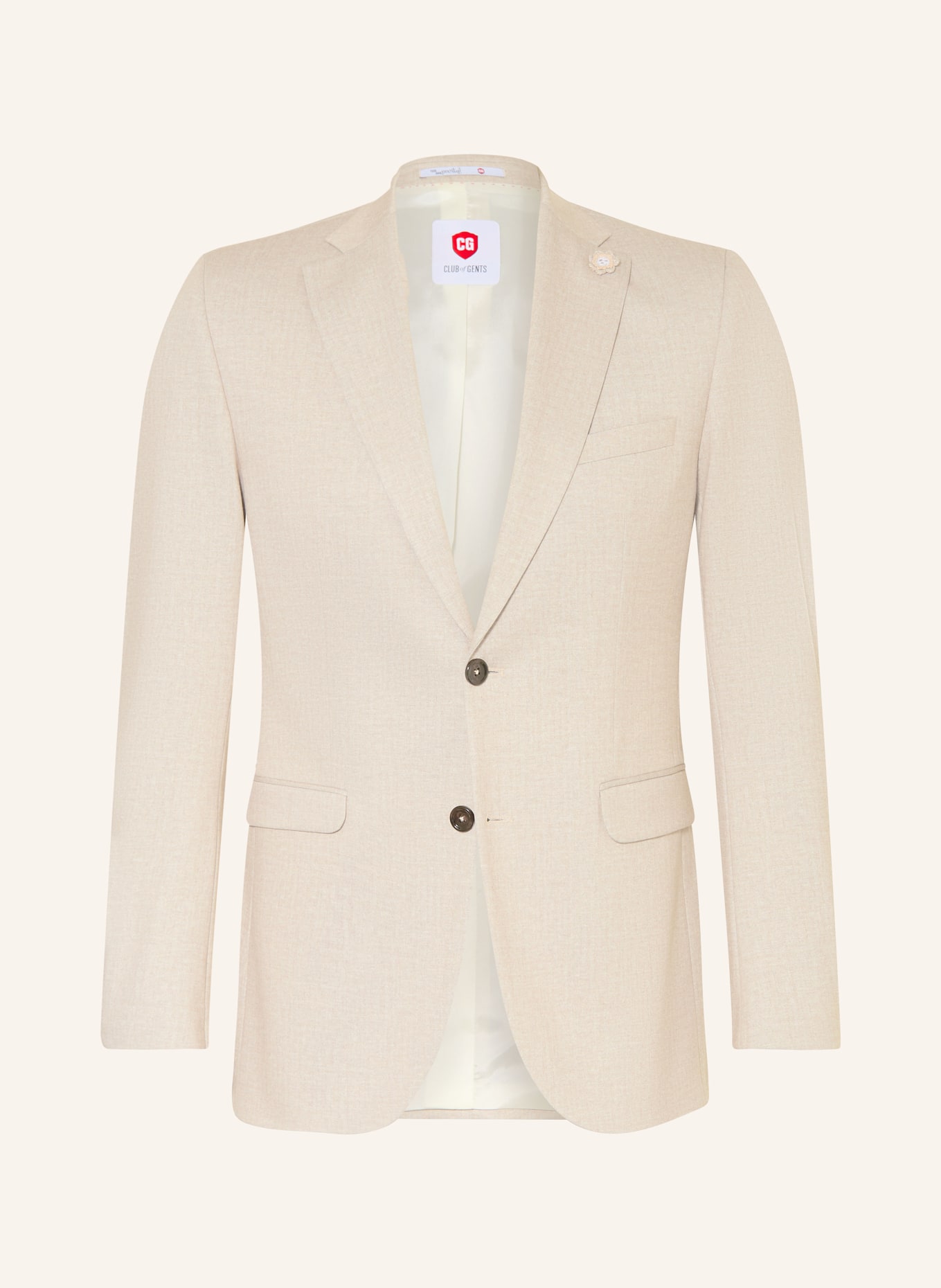 CG - CLUB of GENTS Anzugsakko CG PAUL Slim Fit: 21 HELLBEIGE
