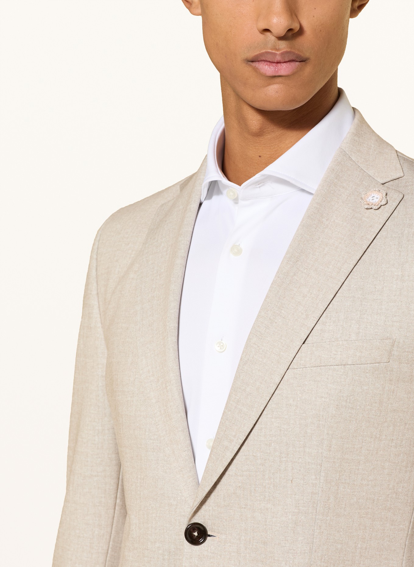 CG - CLUB of GENTS Anzugsakko CG PAUL Slim Fit: 21 HELLBEIGE