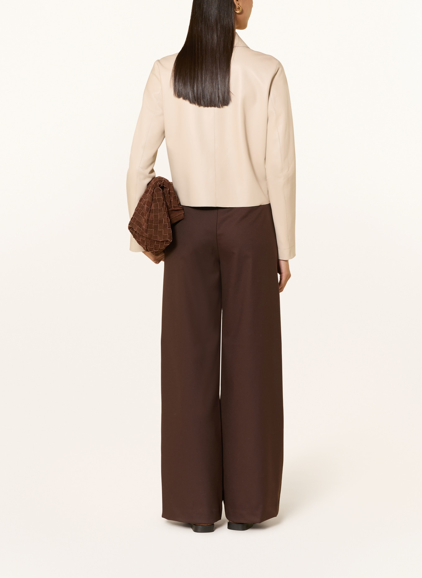 MILESTONE MSCANNA leather jacket: LIGHT BROWN