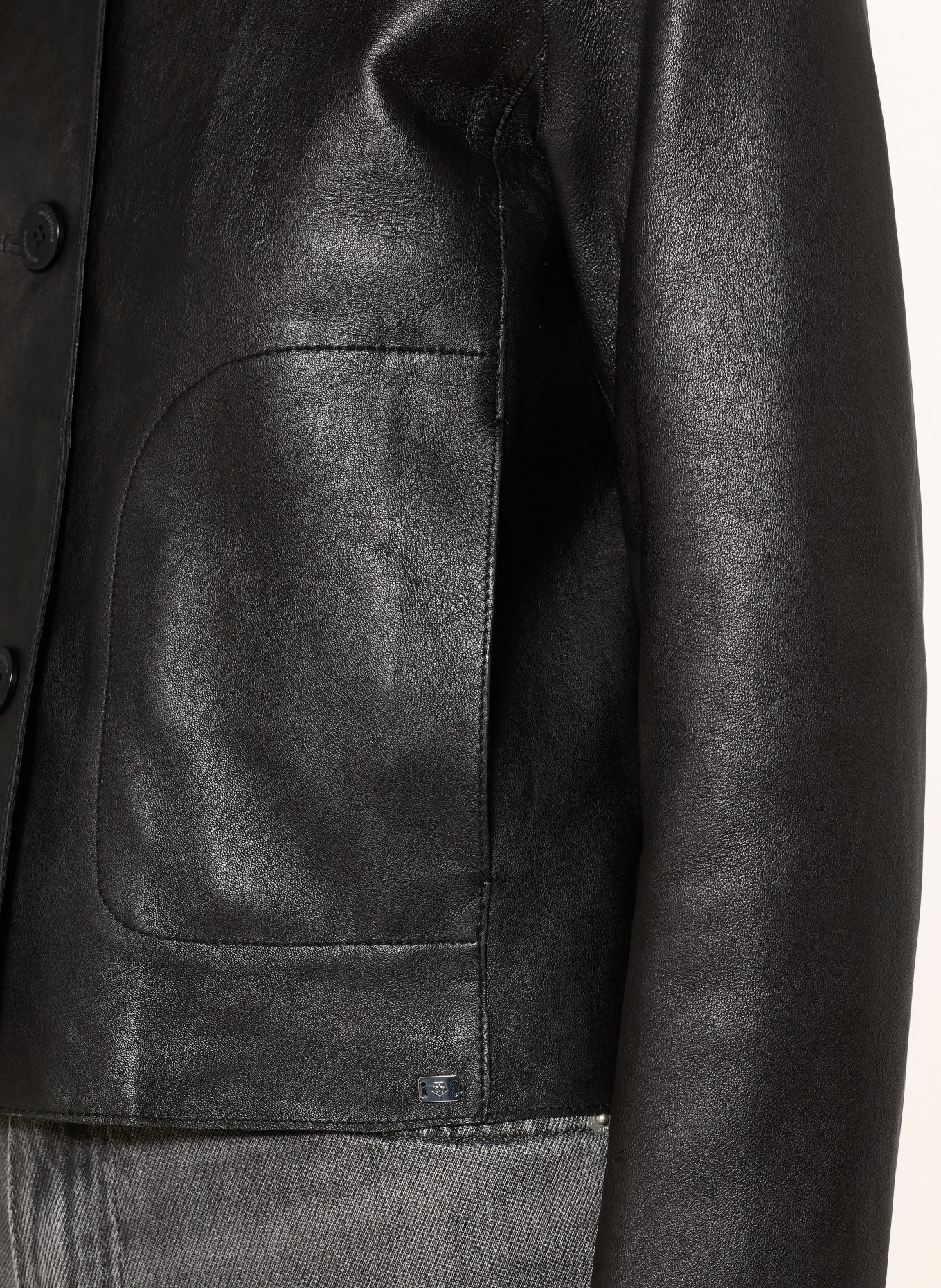 MILESTONE MSCANNA leather jacket: BLACK