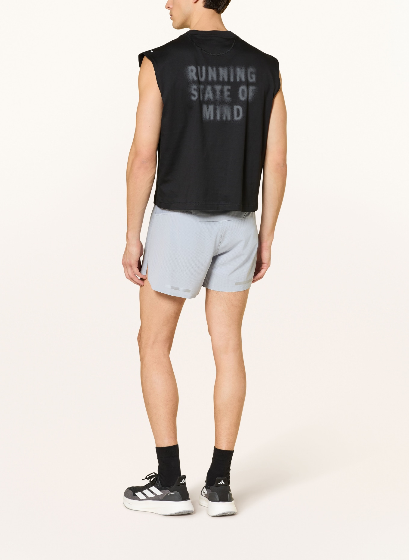 adidas Running top ADI365 CHEERING: BLACK / DARK GRAY