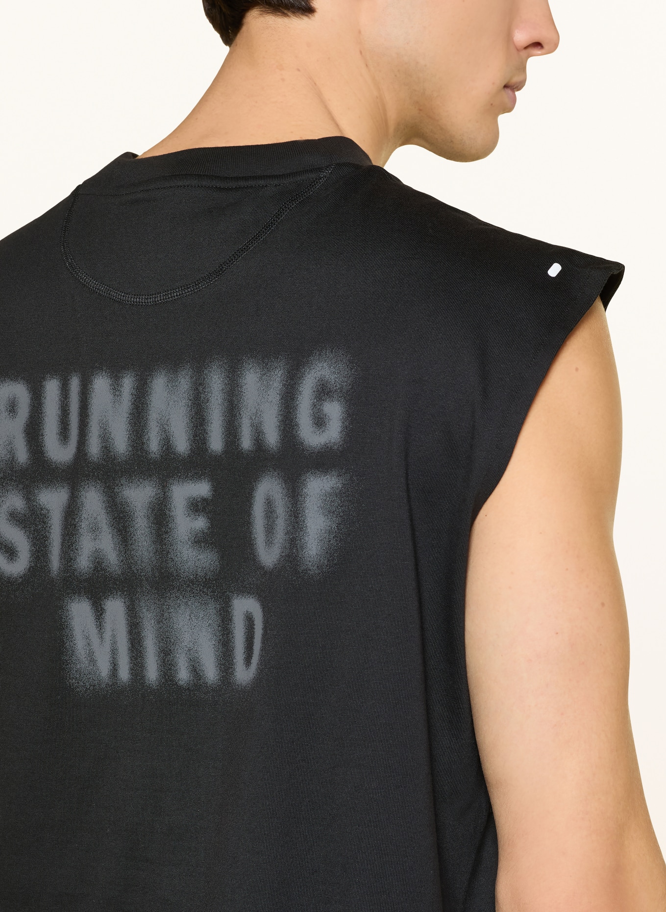 adidas Running top ADI365 CHEERING: BLACK / DARK GRAY
