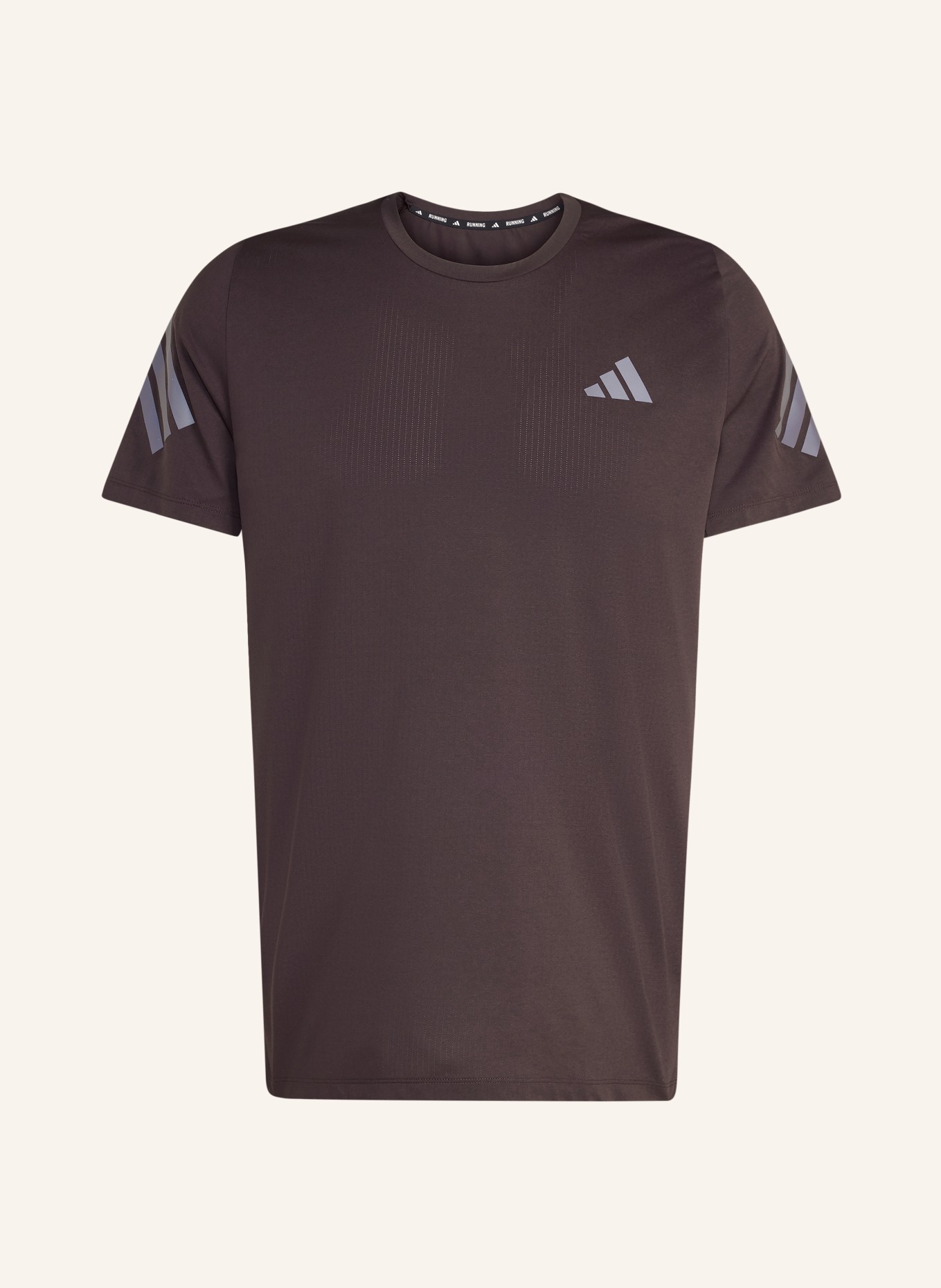 adidas ADI365 CLIMACOOL running shirt: DARK BROWN