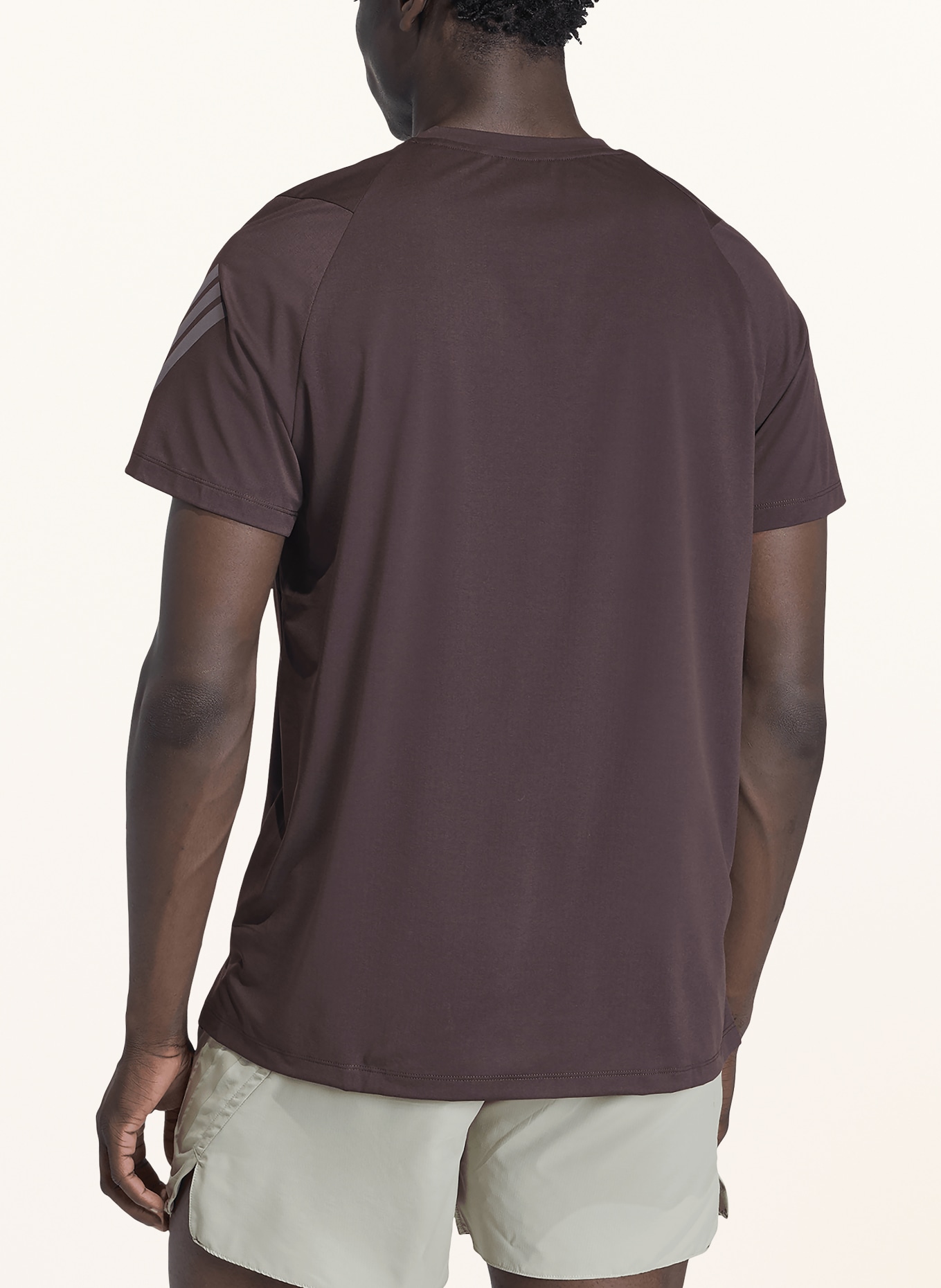 adidas ADI365 CLIMACOOL running shirt: DARK BROWN