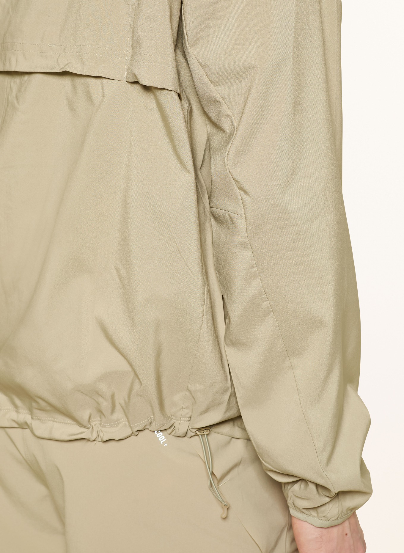 adidas Kurtka do biegania ADI365: JASNOBRĄZOWY / BIAŁY