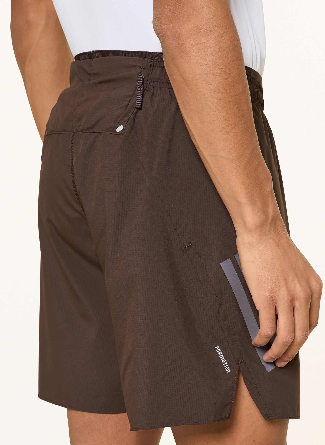 adidas 2-in-1-Laufshorts ADI365: DUNKELBRAUN