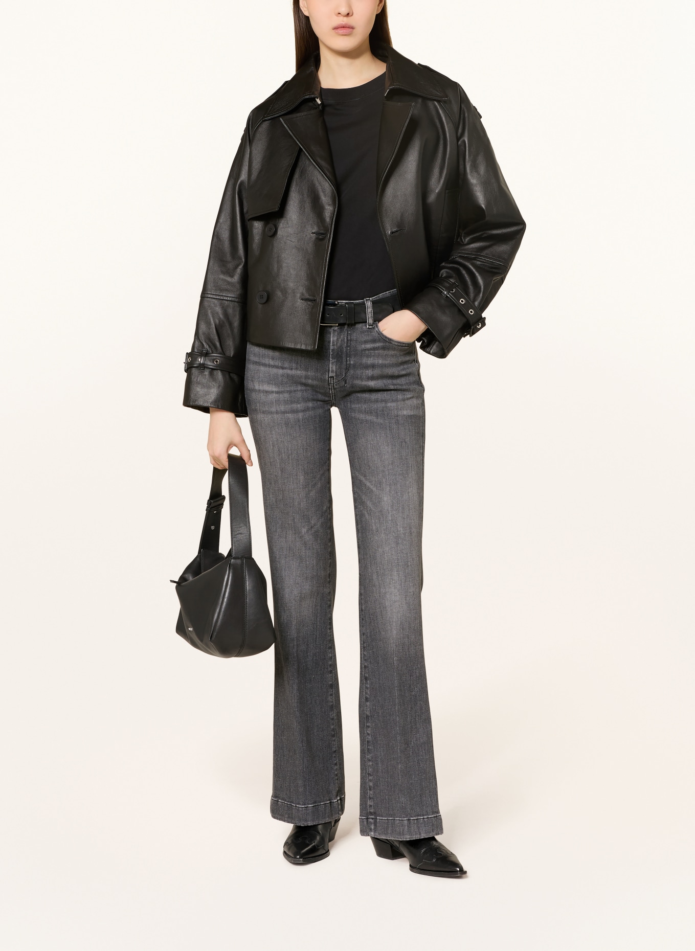 7 for all mankind Flared Jeans DOJO mit Nieten: 1ZV Rocker