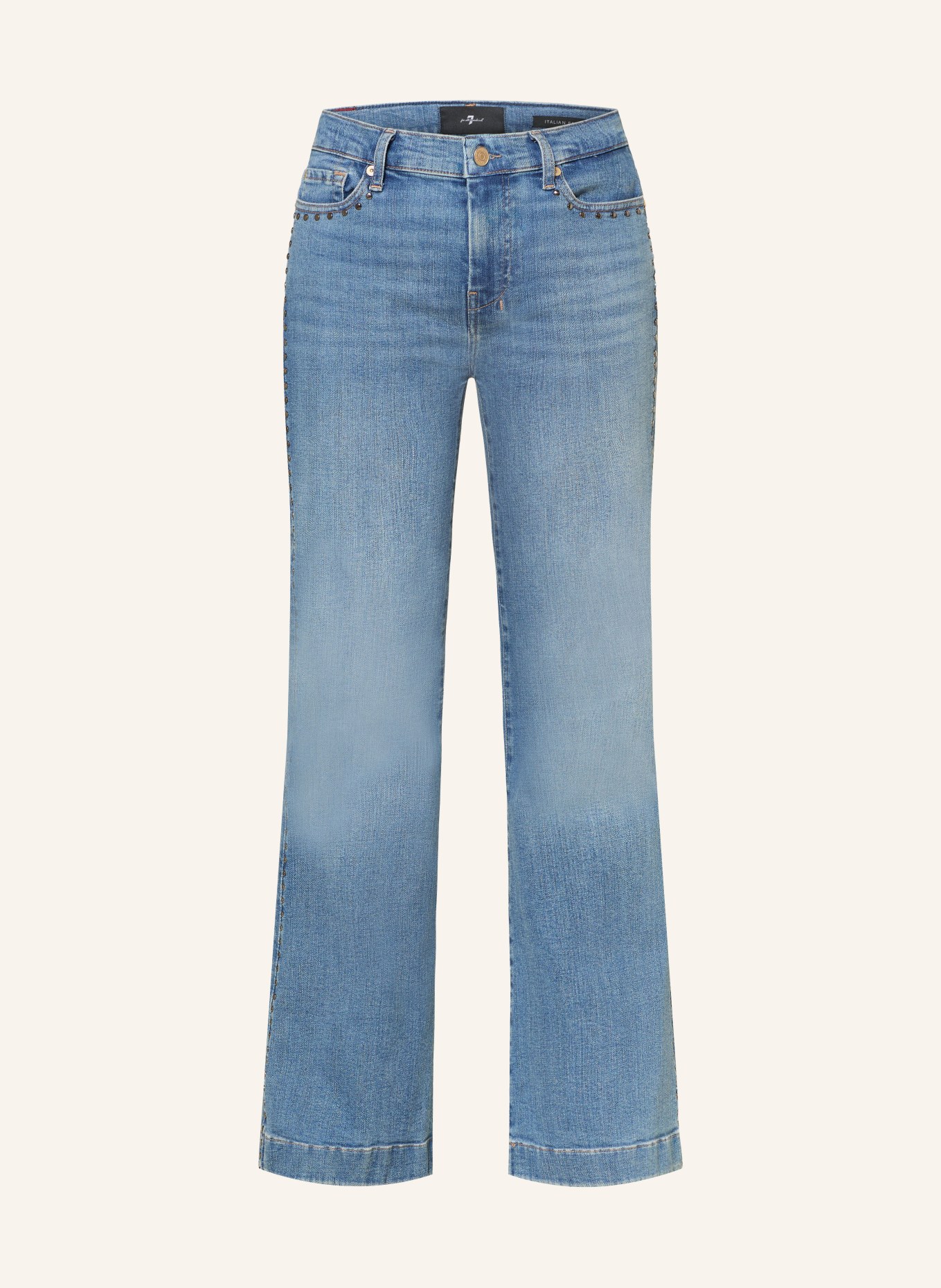7 for all mankind Flared Jeans DOJO TAILORLESS mit Nieten: 1ZT Retro Fade