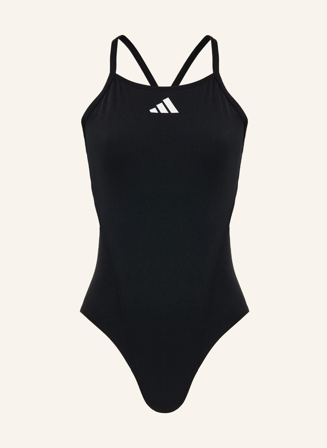 adidas Badeanzug RIPSTREAM TEAM THIN STRAPS C-BACK: SCHWARZ